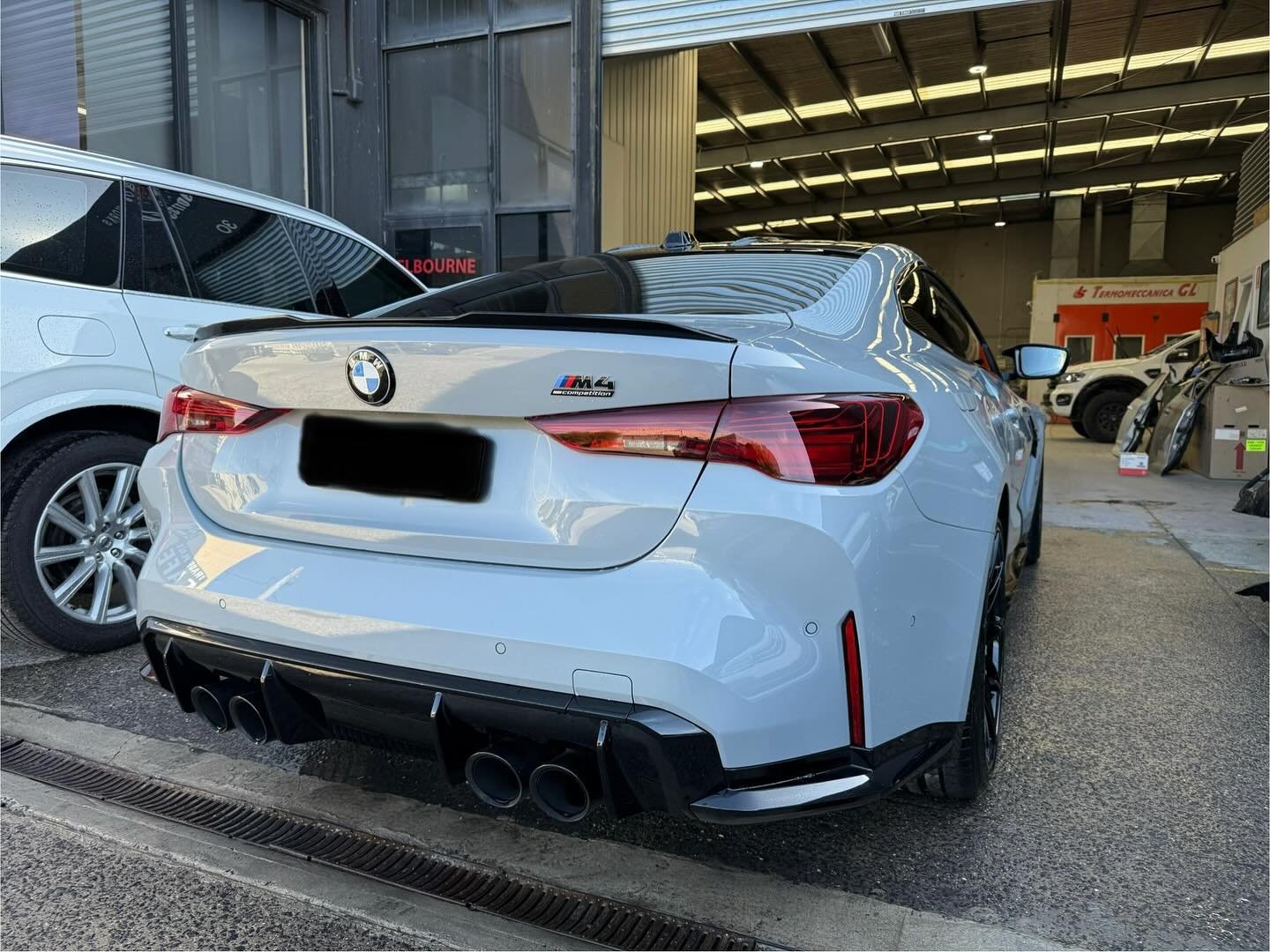 BMW M4 Competition in for some paint work.