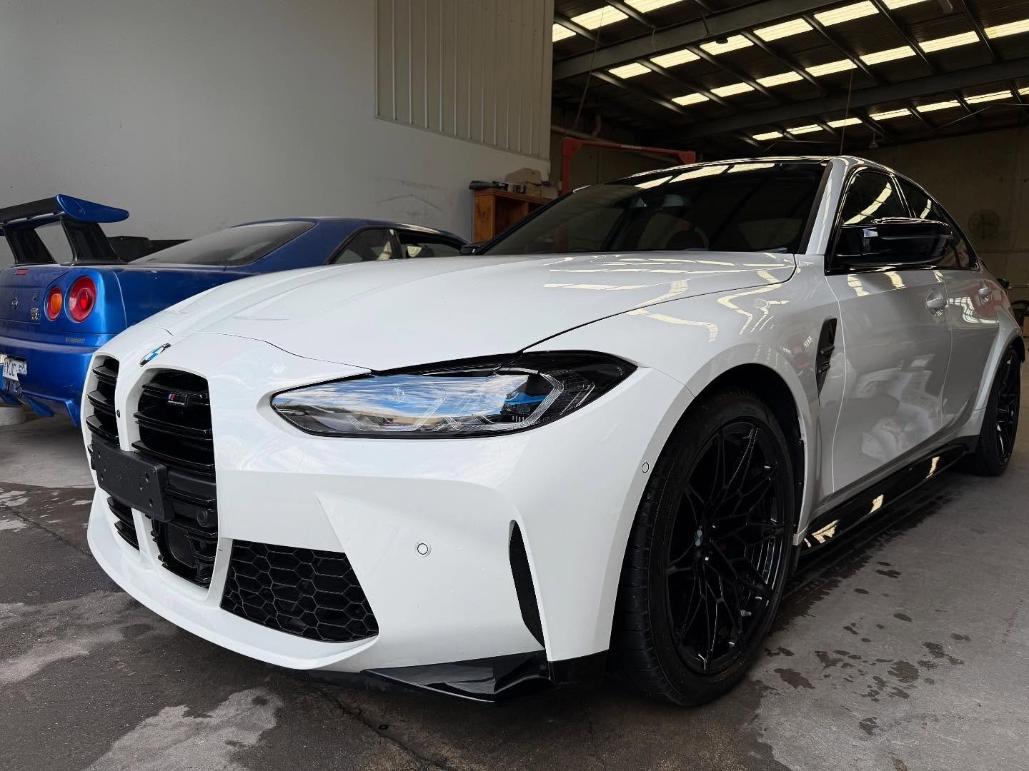 This BMW M3 Competition , came in after a rear end collision.  Check out the results #m3 #bmwm3