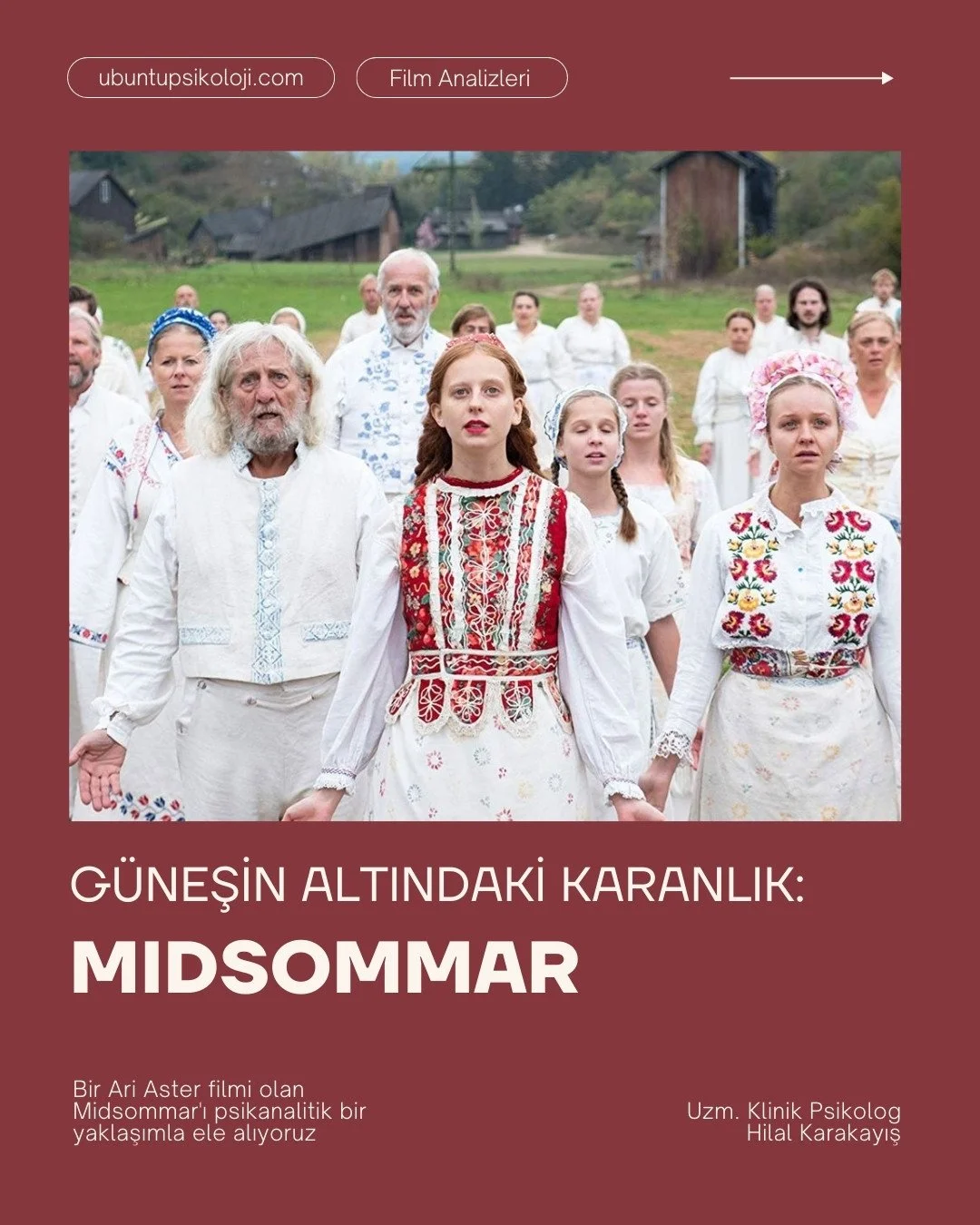 Ari Aster'in Midsommar filmi, sadece bir korku filmi değil, aynı zamanda derin bir psikanalitik yolculuk. Dani'nin yeniden doğuşunu, modern d&uuml;nyanın y&uuml;zeyselliğini ve arkaik rit&uuml;ellerin g&uuml;c&uuml;n&uuml; analiz ettiğimiz yazının ta