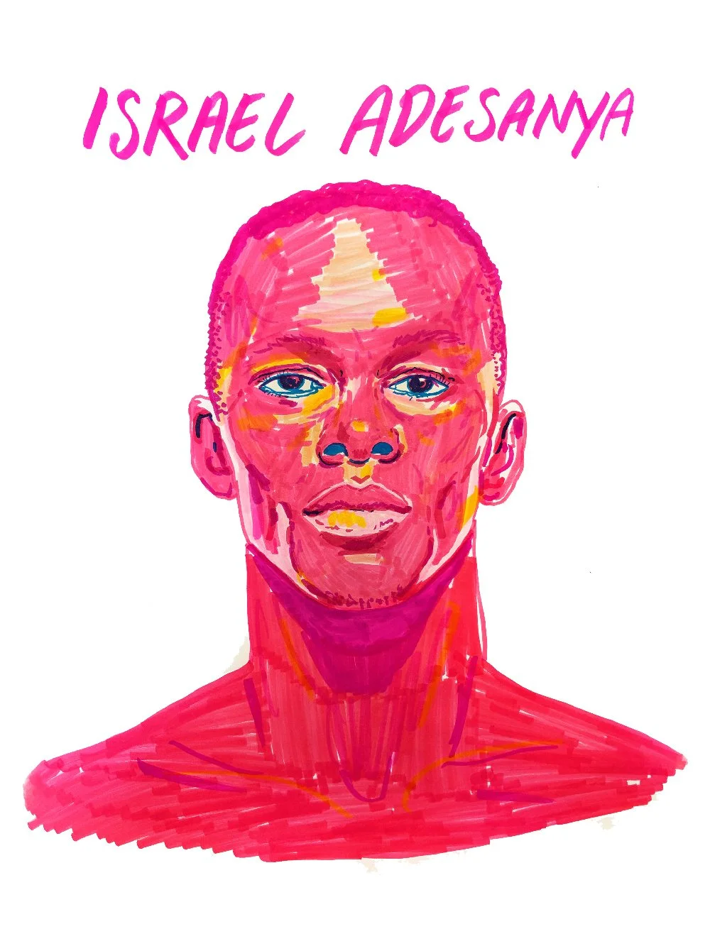 The Last Stylebender, 2025 —
Markers on paper, 8 x 11”