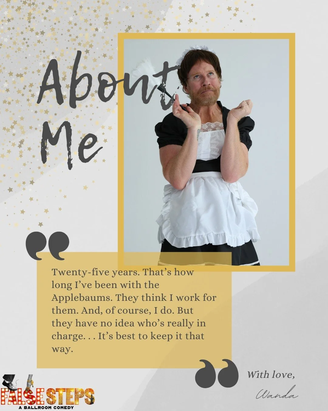 She&rsquo;s the housekeeper, the enforcer, the unofficial Applebaum matriarch&mdash;and she knows everything. With a sharp eye and sharper tongue, Wanda keeps the chaos (mostly) under control. You want the truth? Ask Wanda. And bring snacks.

Step in