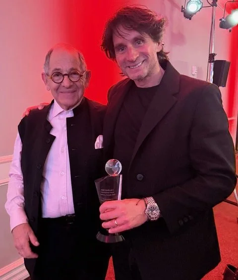 Happy is Ralph Simon – congratulating International Music Industry Award winner TOMMAS ARNBY, Founder/CEO of Locomotion Entertainment Limited &amp; Special Projects Music Company