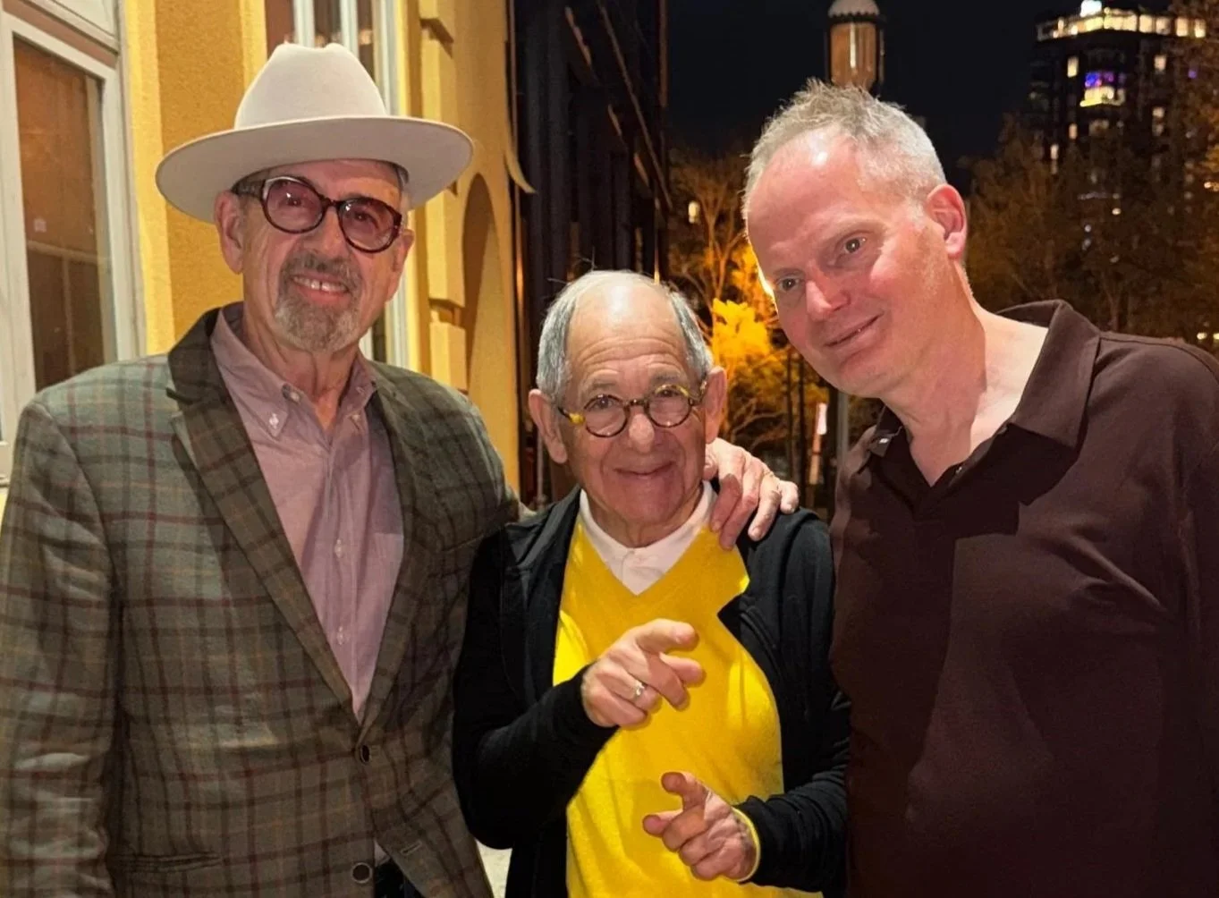 The trio with brio: Great gathering of top music, creativity &amp; economics creatives