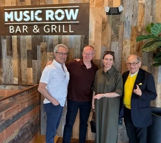 In Music Row, nashville with Entertainment lawyer Kenneth Abdo, ‘Rockonomist’ Will Page and Lina Heyman from STIM