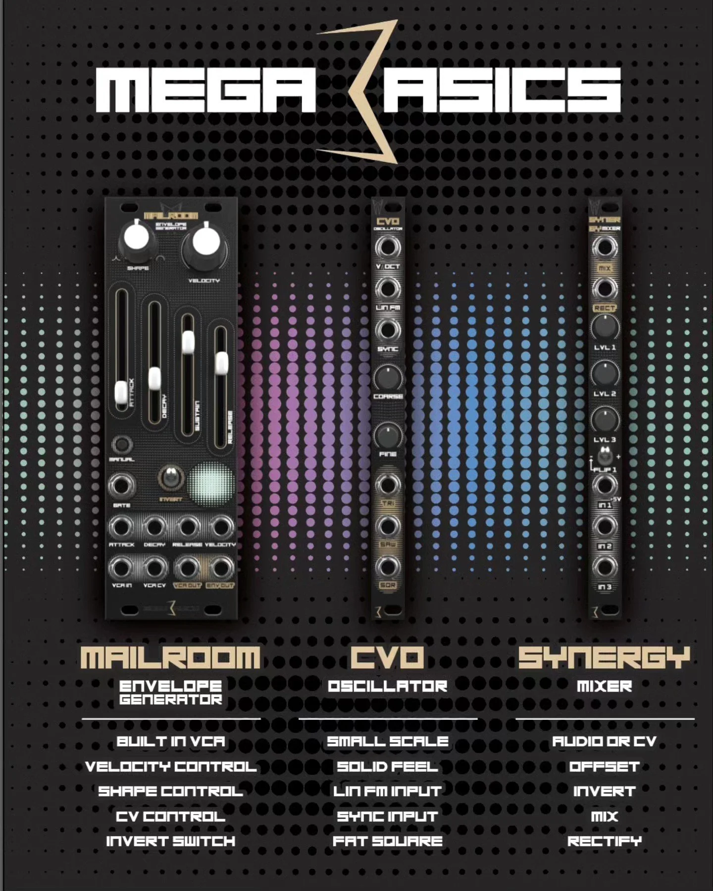 Peek our current lineup! 

Available at Etsy and megamodularcorp.co

#eurorack #modularsynth #analogsynth #analogaudio #newgear