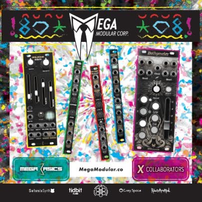 Come see the whole executive team at @buchla_n_friends this weekend!  We'll have the full Mega Modular Corp lineup - including the sought-after Bathymeter collaboration with @decapod_devices ...and maybe something new!  Plus a selection of wares from