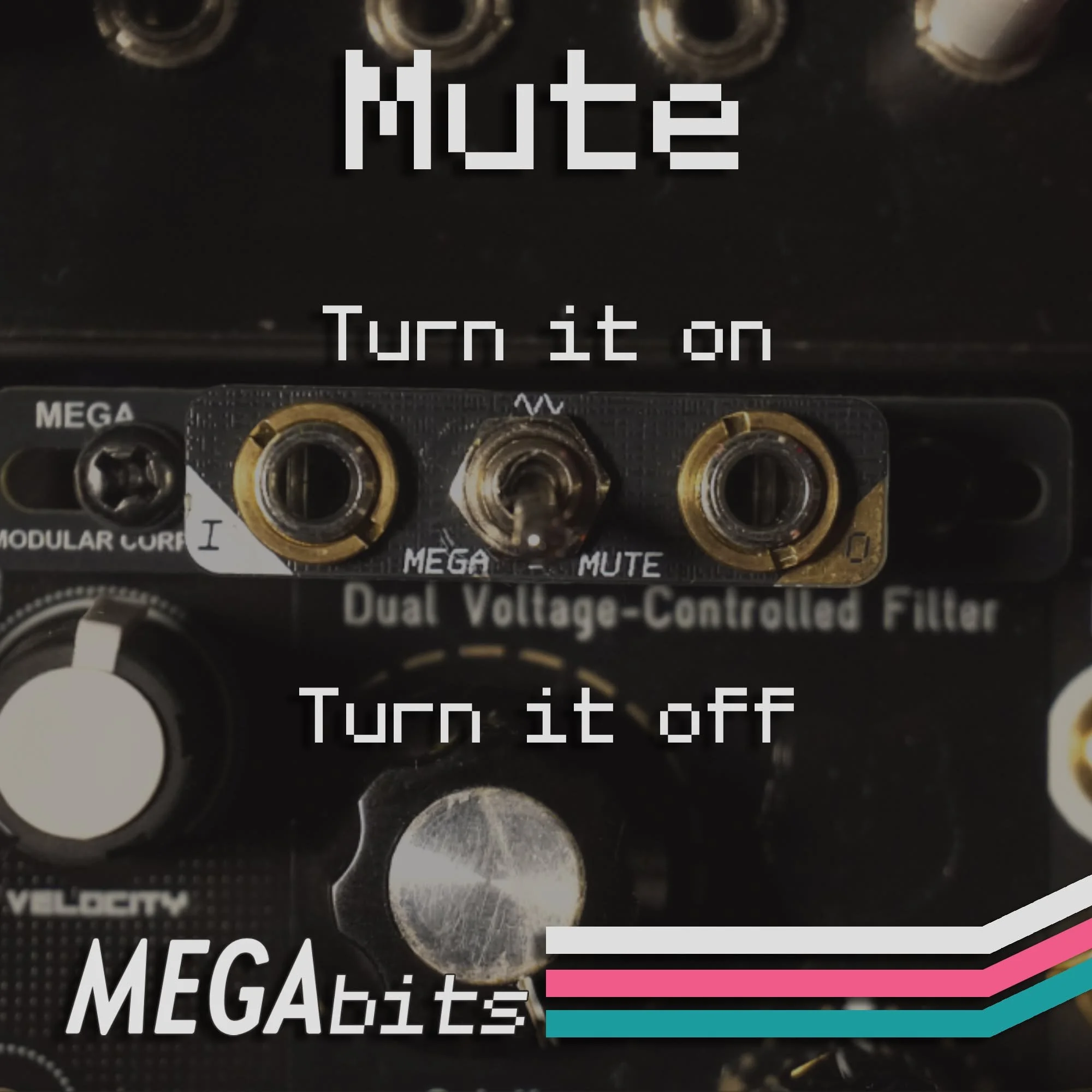 Have you ever wished you had an on/off switch for one of your modular connections?  Well, now you do!  Our Mute Megabit can fit almost anywhere on your rack, adding an easy to use toggle switch to any connection.  The first run is going fast, so get 