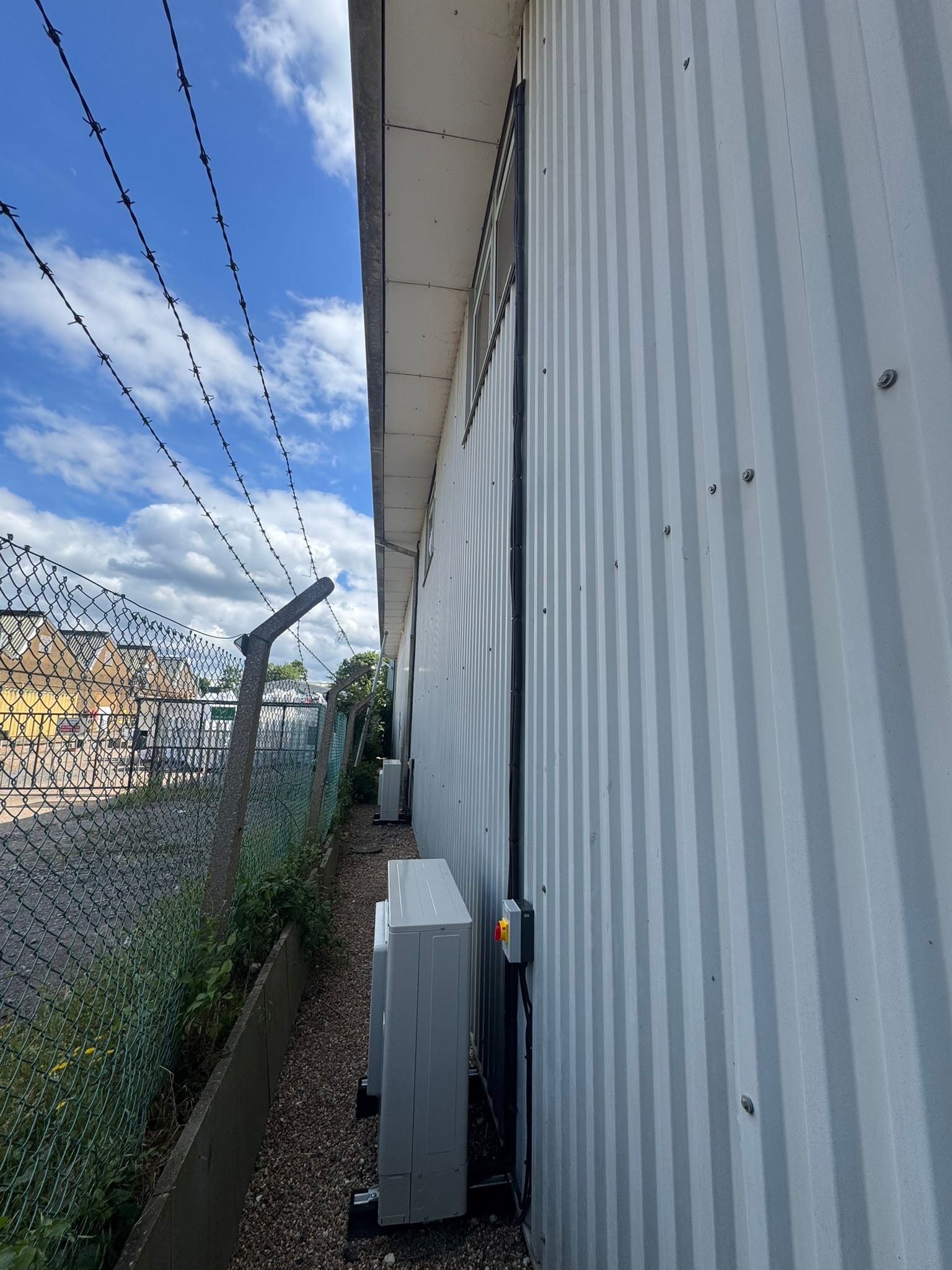 The condensers, piped up ready to go