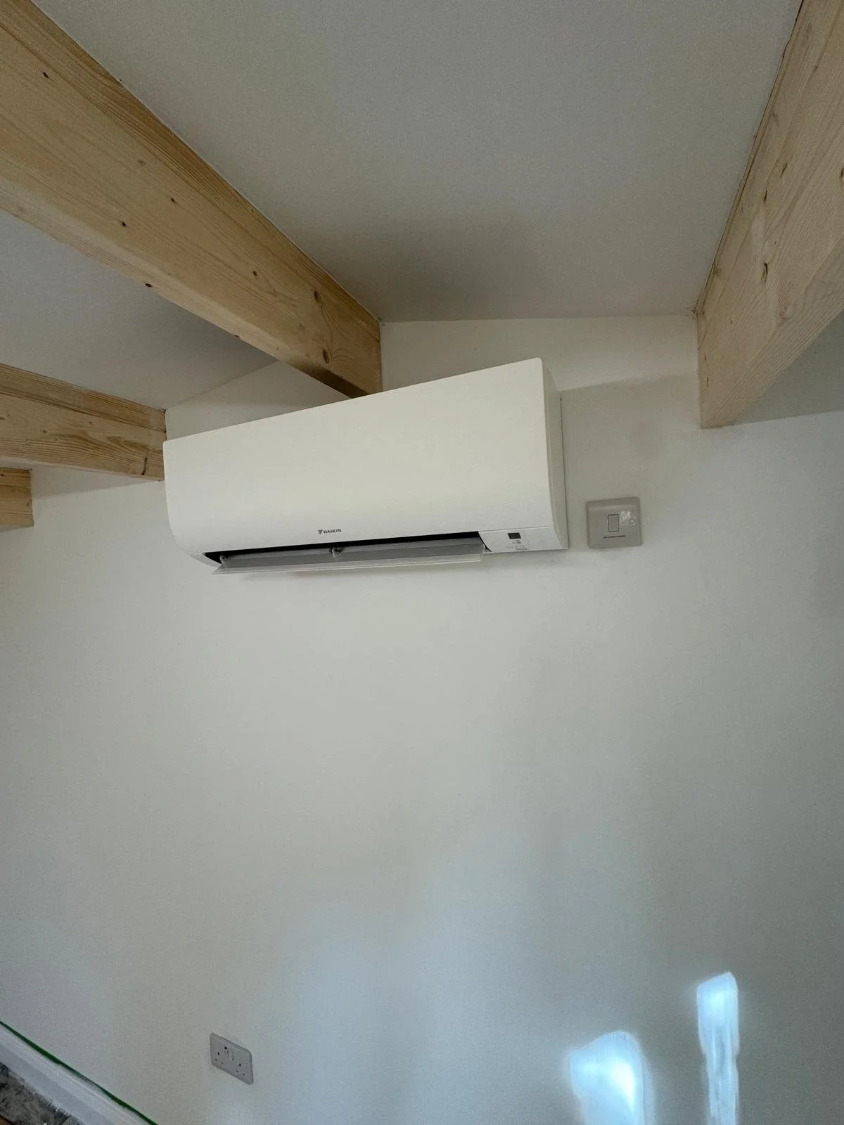A WiFi enabled garden room AC project, with a split system wall mounted indoor unit