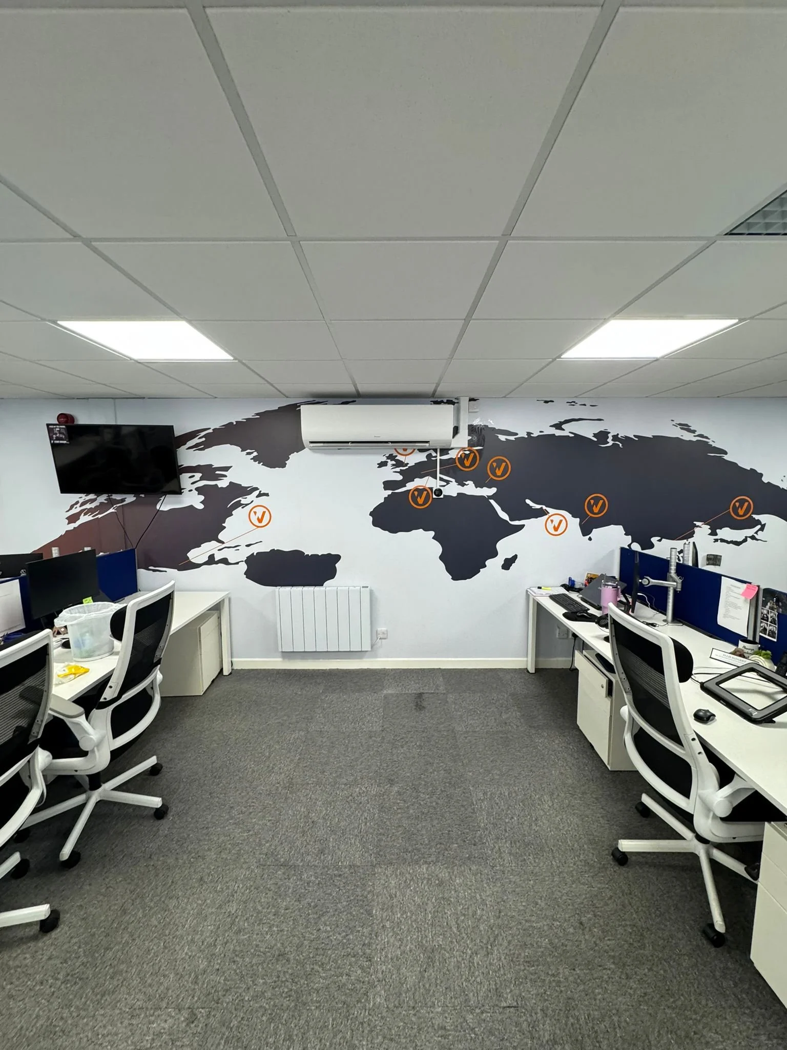 Main Office space now with a year round climate at their finger tips