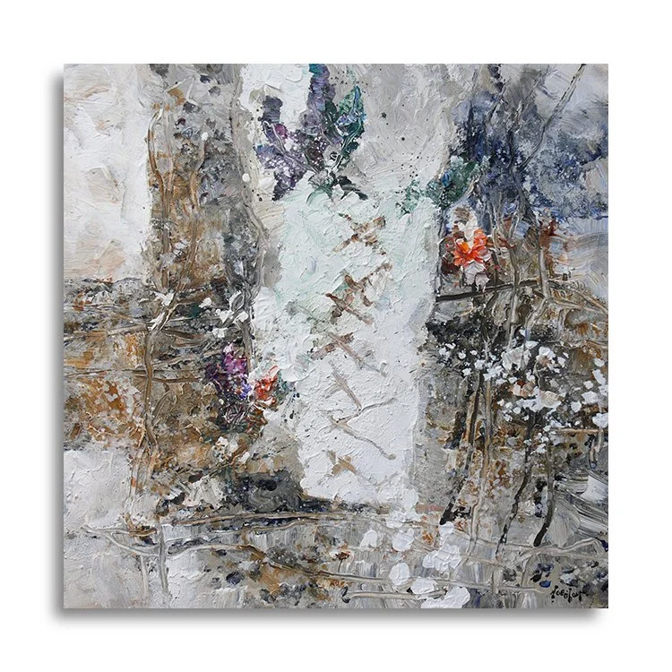 'Luister en kijk 002', 80x120 cm. Acryl op linnen. (TE KOOP € 2800,-)