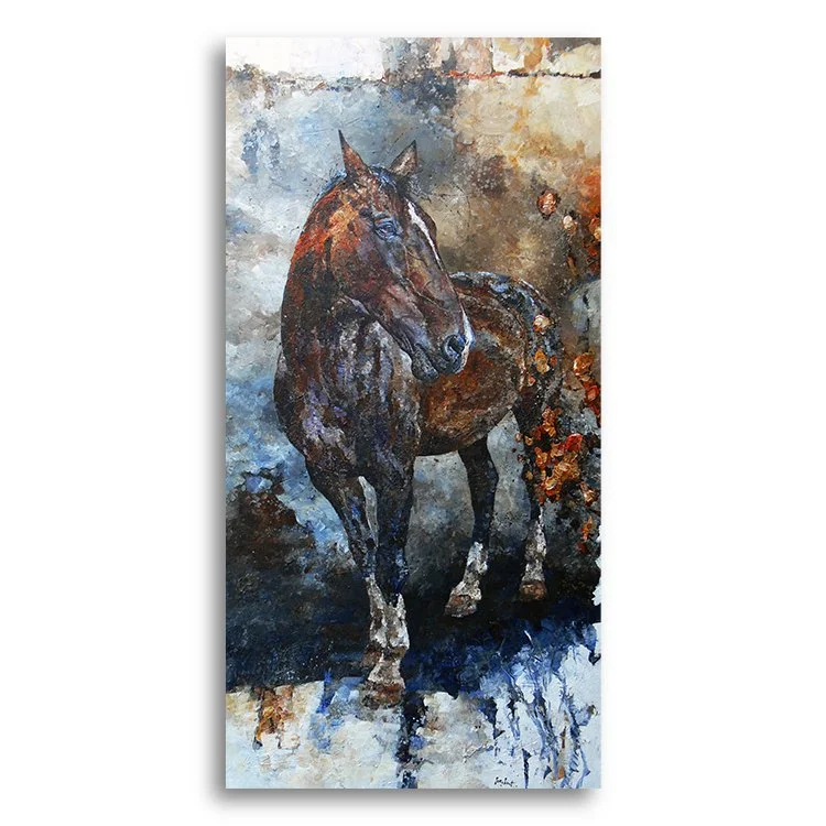 Paard, in opdracht (Beaminde), 100x200 cm, acryl op linnen (sold)