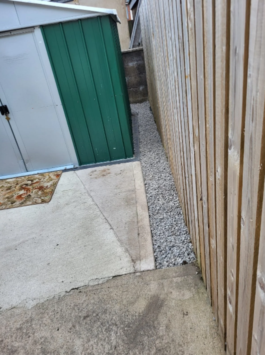 Here is an example of some shilleys we laid down for a customer.