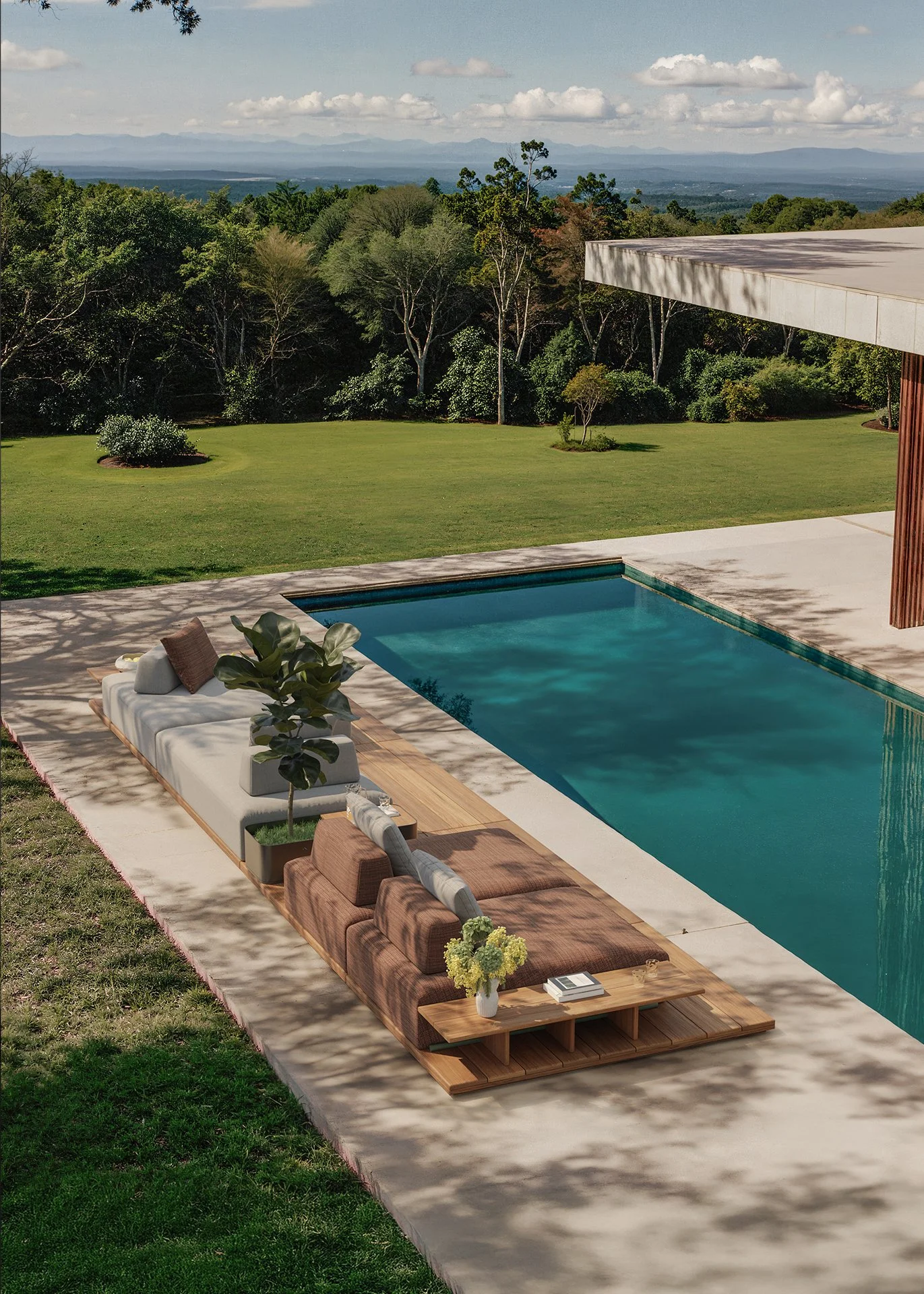 Art direction, CGI and editorial design. Otazen. Teak Outdoor Furniture vol. IV. 2025.