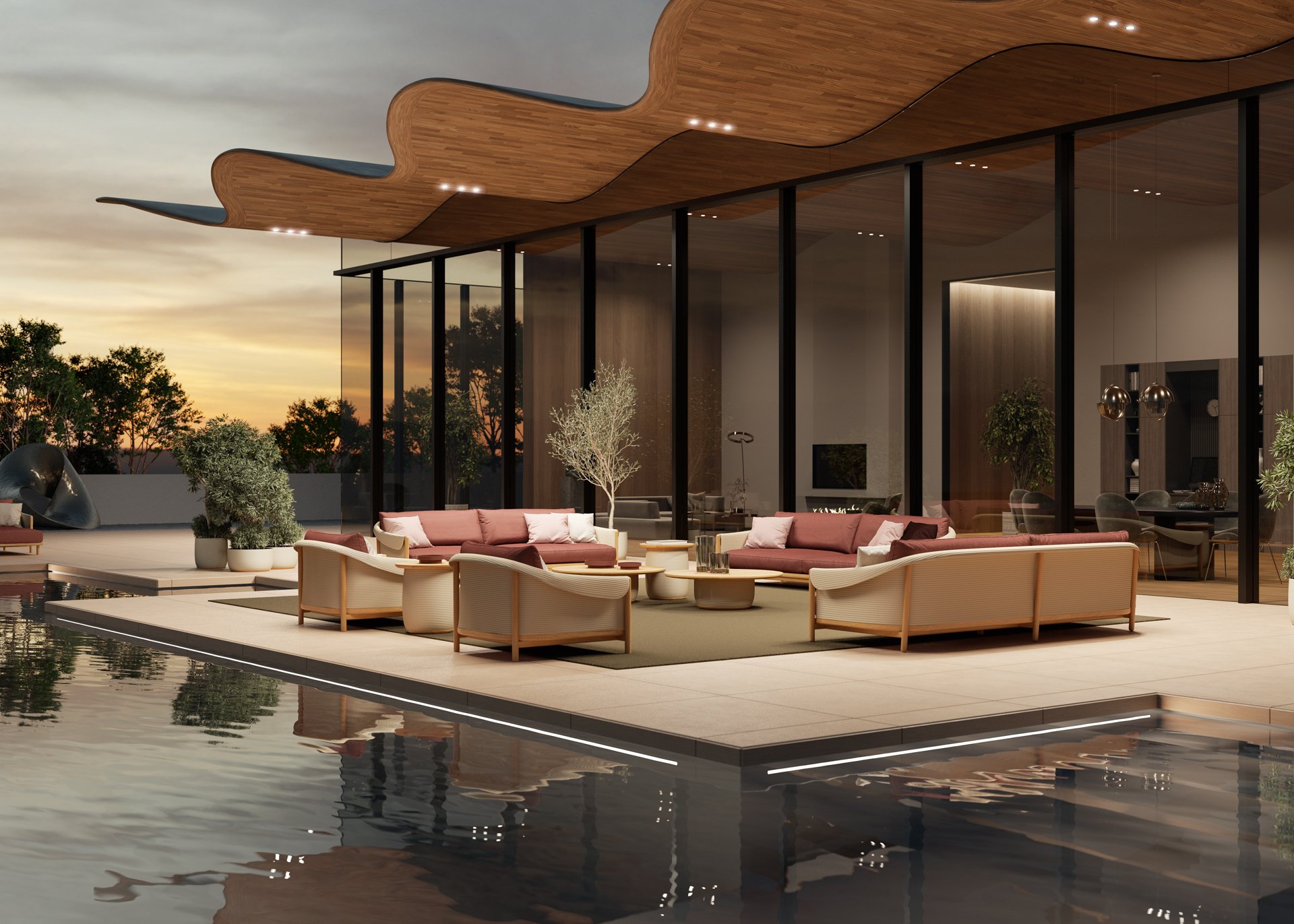 CGI, art direction and editorial design. Otazen. Teak Outdoor Furniture vol. II. 2023.