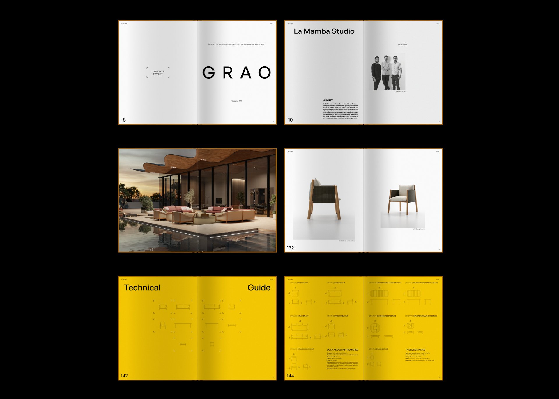 Editorial design, CGI and art direction. Otazen. Teak Outdoor Furniture vol. II. 2023.