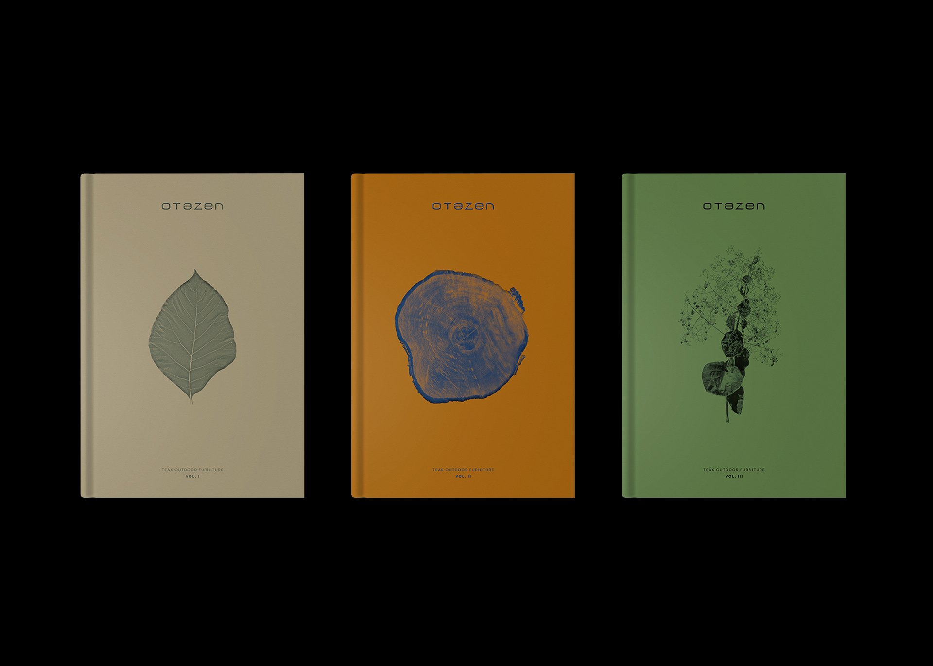 Editorial design, CGI and art direction. Otazen. Teak Outdoor Furniture vol. I, II and III. 2023 and 2024.