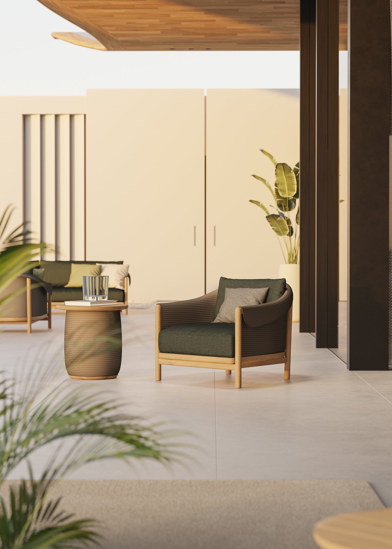 Art direction, CGI and editorial design. Otazen. Teak Outdoor Furniture vol. II. 2023.