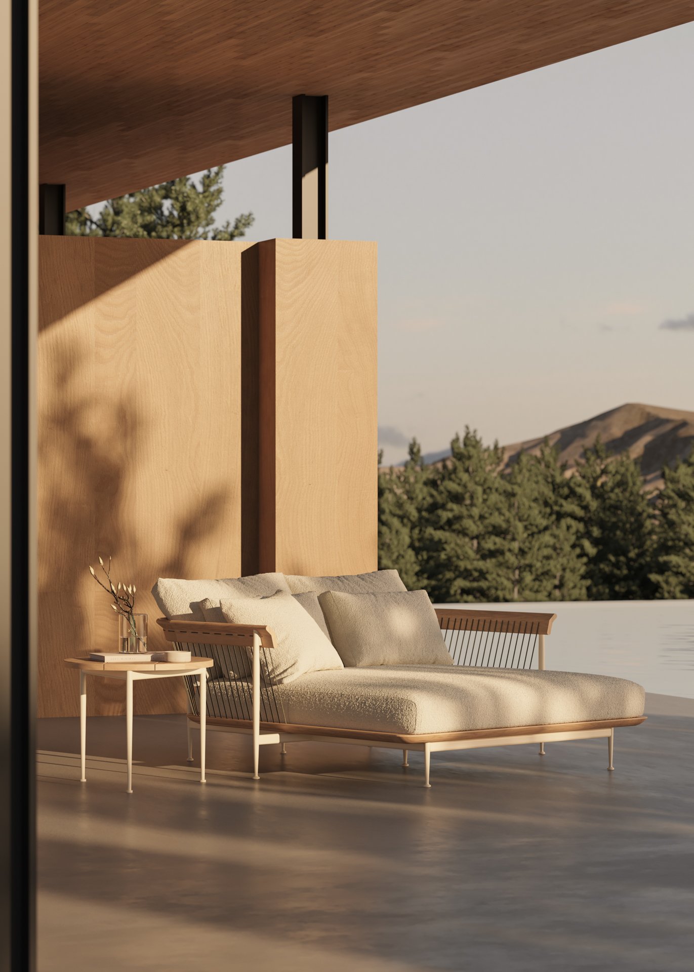 CGI, art direction and editorial design. Otazen. Teak Outdoor Furniture vol. III. 2024.