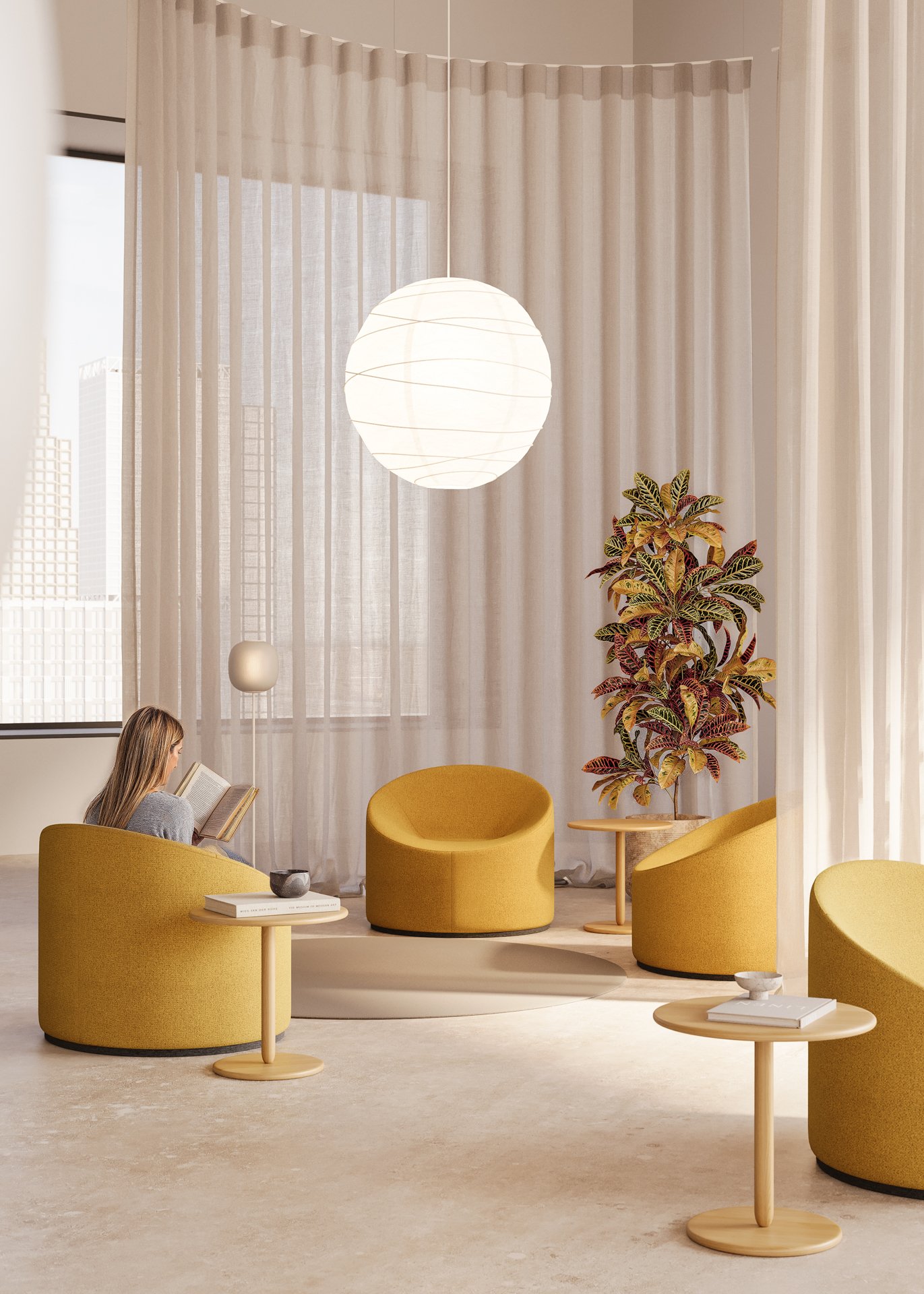 CGI and art direction. Omelette Editions. New workspaces. 2025.
