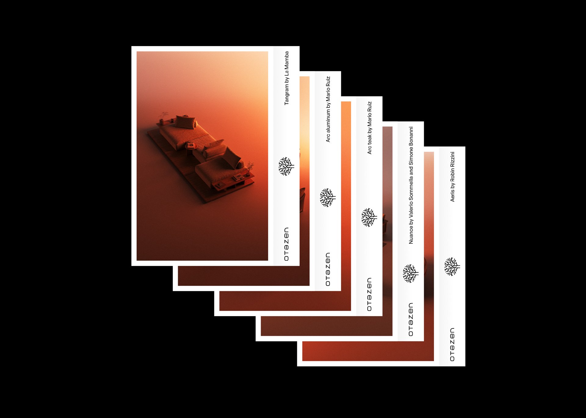 Editorial design, CGI and art direction. Otazen. IFEX new collections brochures. 2025.