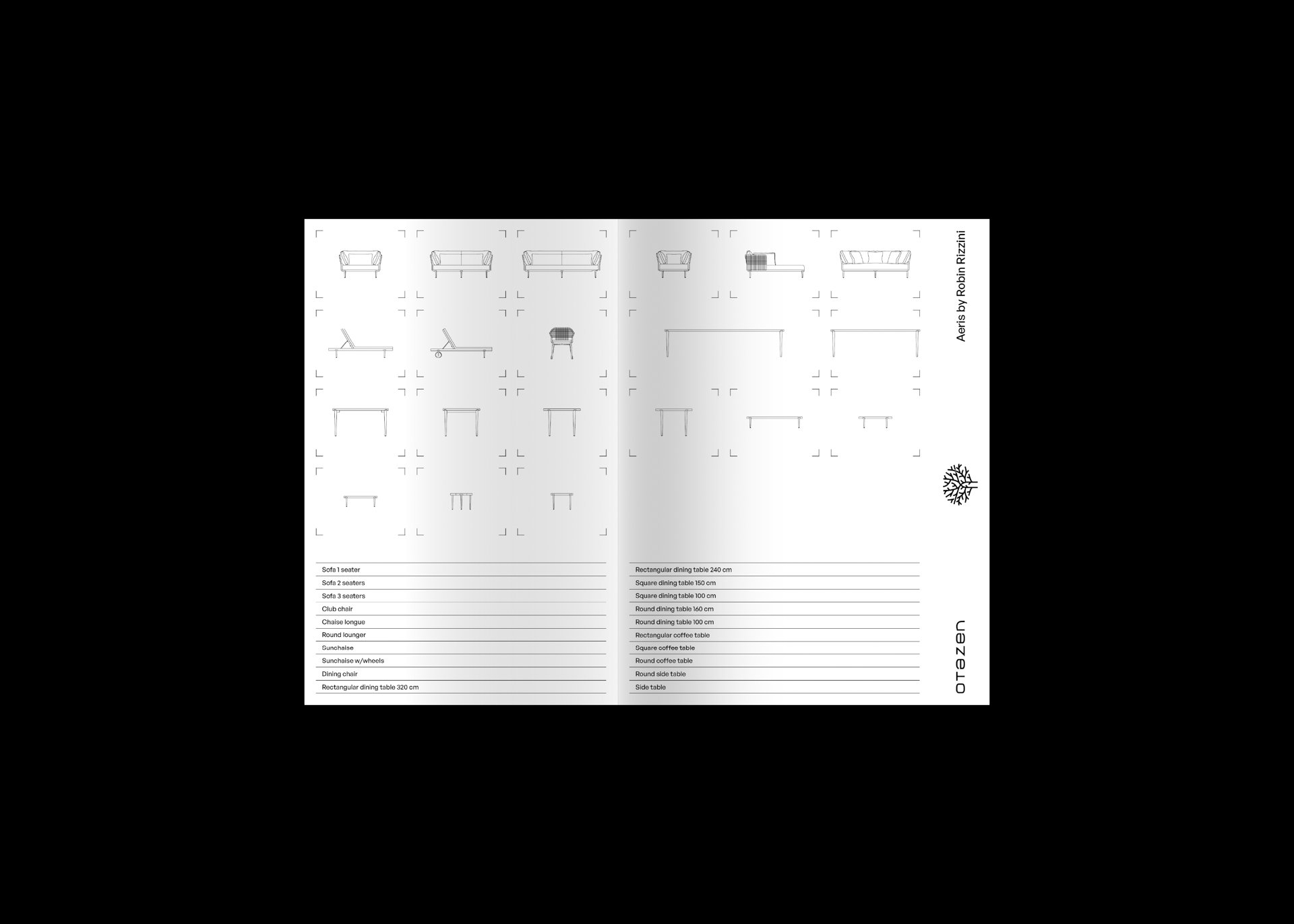 Editorial design, CGI and art direction. Otazen. IFEX new collections brochures. 2025.