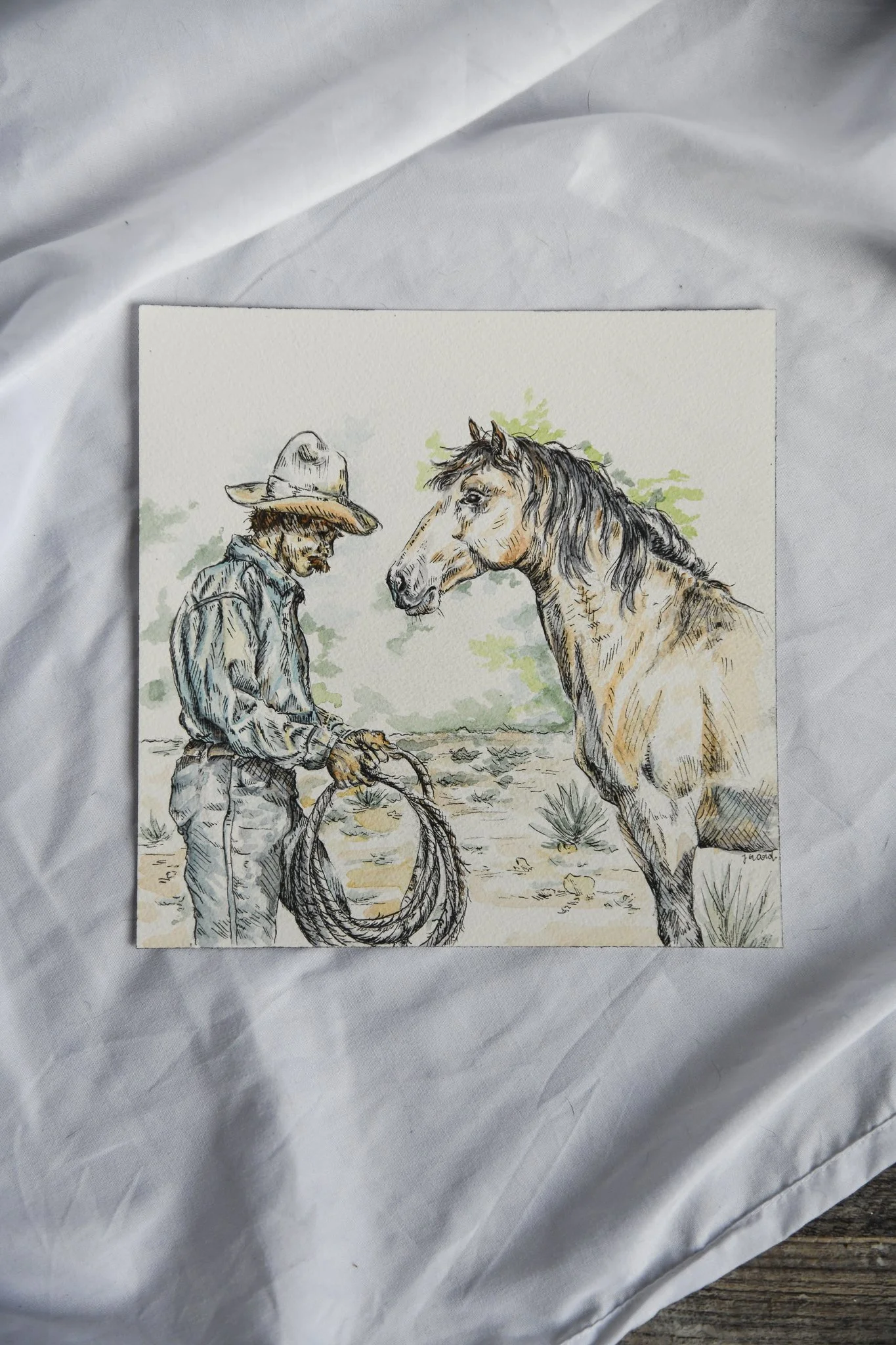 Cowboy and Horse Painting.jpg