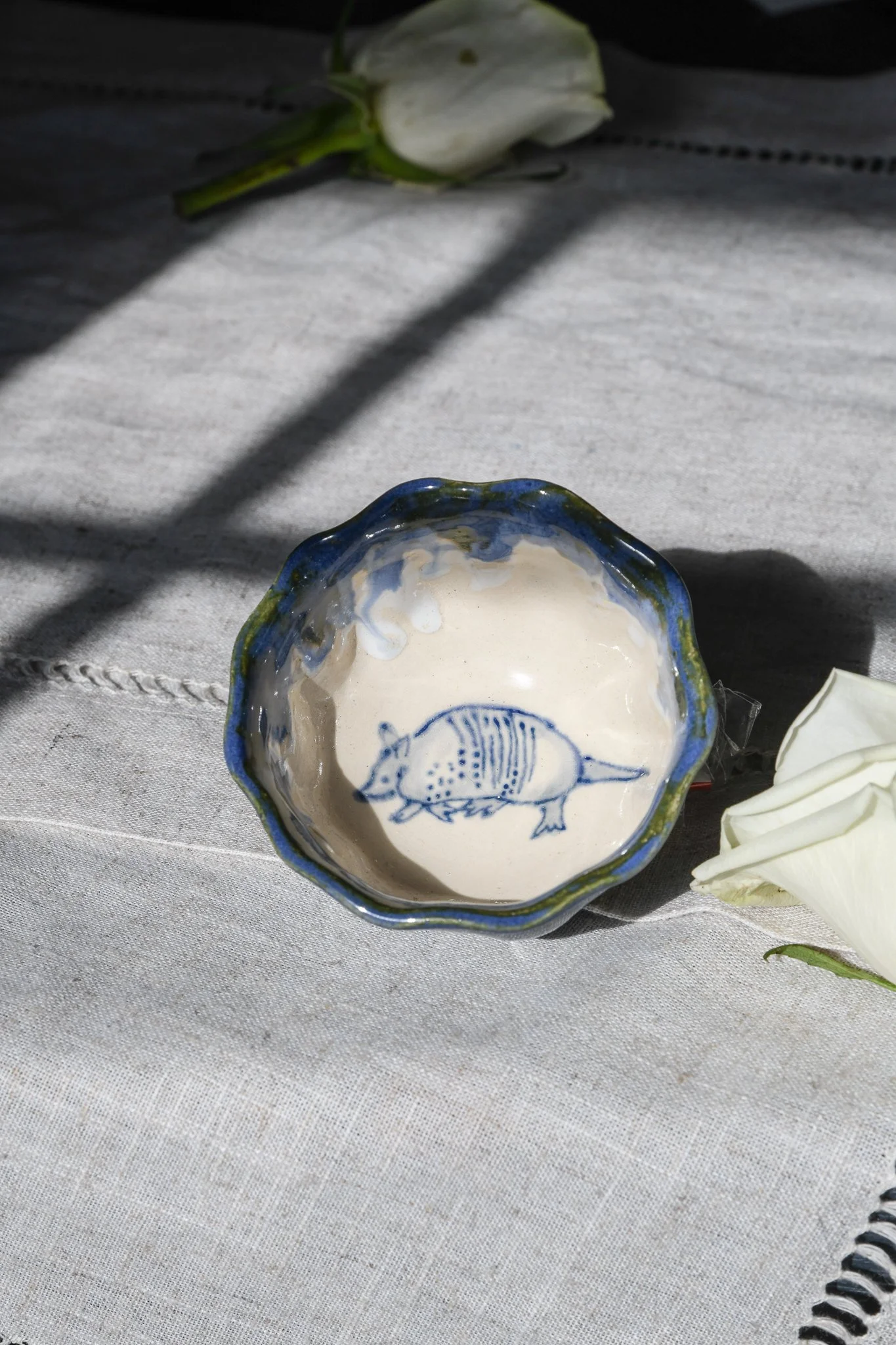 Drippy Blue Armadillo Tiny Bowl.jpg