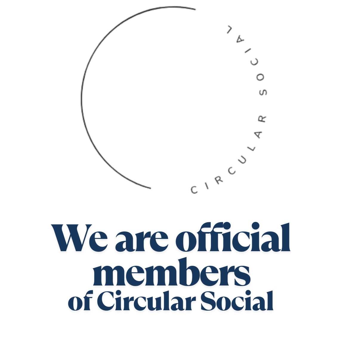 Circular Social logo with a stylized circle and the text 'We are official members of Circular Social' below.