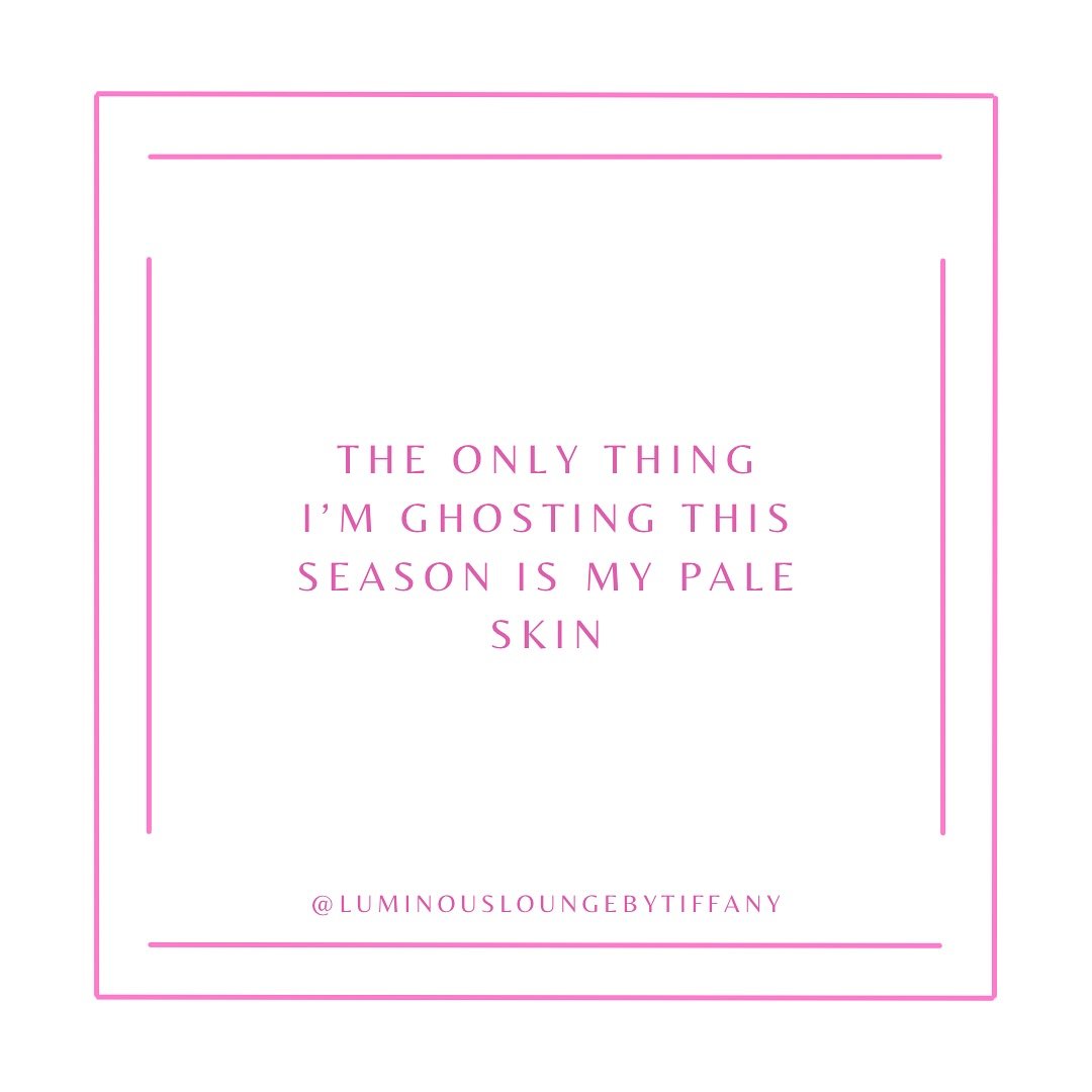 ✨ The only thing I&rsquo;m ghosting this season is my pale skin 👻
It&rsquo;s officially glow season and I&rsquo;m here for all the bronzed, radiant vibes 🤎
Book your custom spray tan and let&rsquo;s bring your glow to life this fall!

💌 Link in Bi