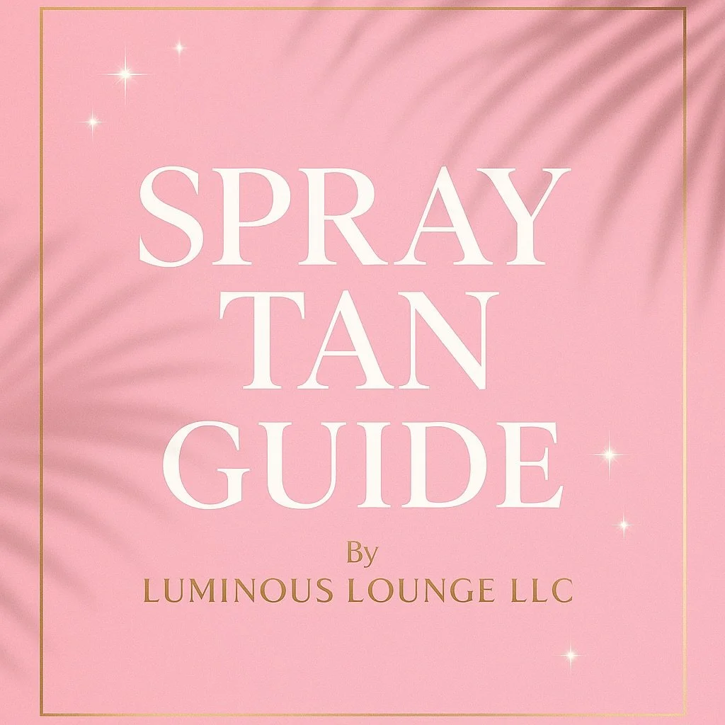 ✨ Your Glow Starts Here! ✨
The ultimate Spray Tan Guide by Luminous Lounge LLC is officially live! 💕
Whether it&rsquo;s your first tan or your fiftieth, this free guide covers everything you need &mdash; from prep + aftercare tips to how to make you
