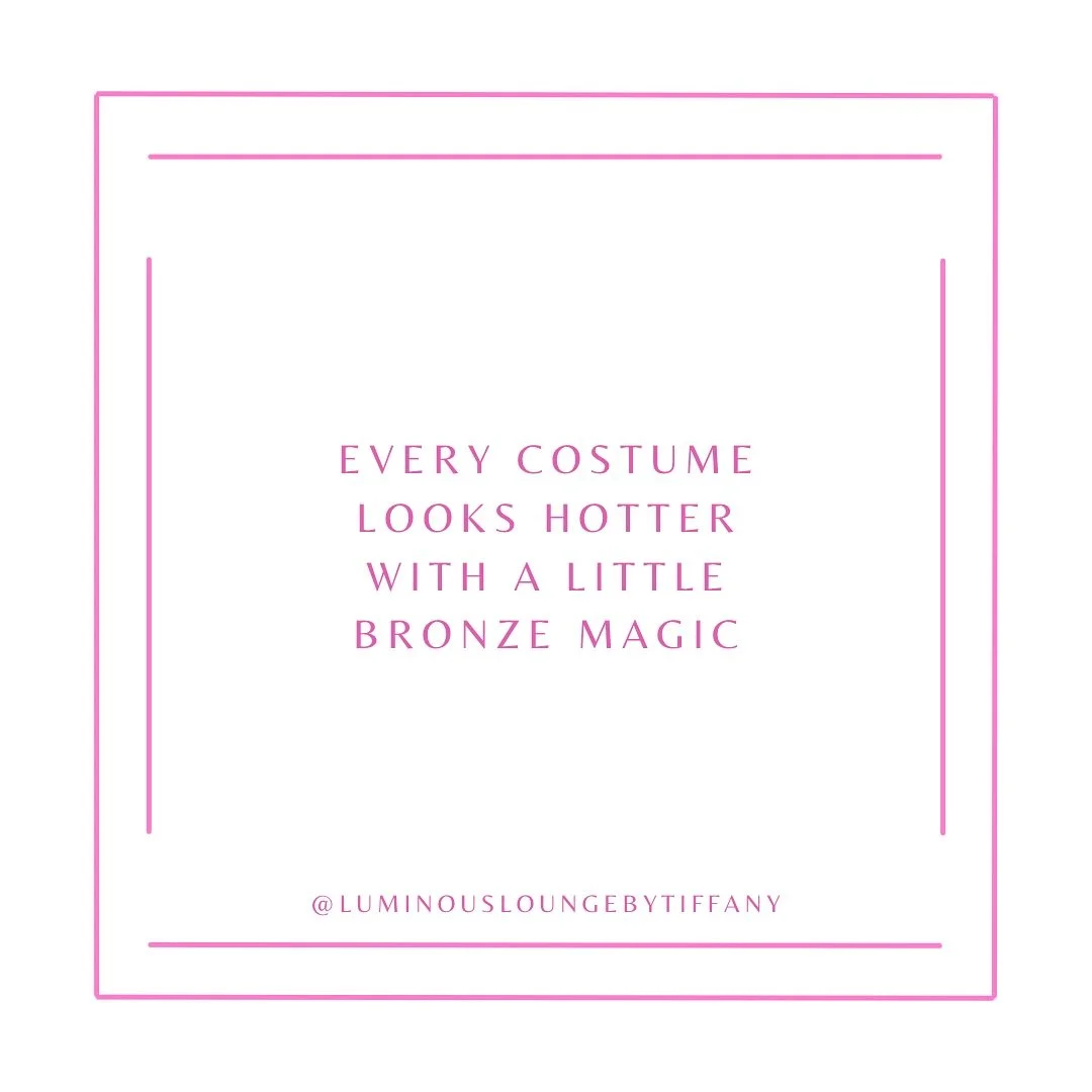 ✨ Every costume deserves that extra bronze magic ✨
From spooky sirens to glam goddesses &mdash; a flawless glow completes the look. Don&rsquo;t let your costume steal the spotlight&hellip; you should. 👻💖

🧡 Book your Halloween spray tan at @lumino
