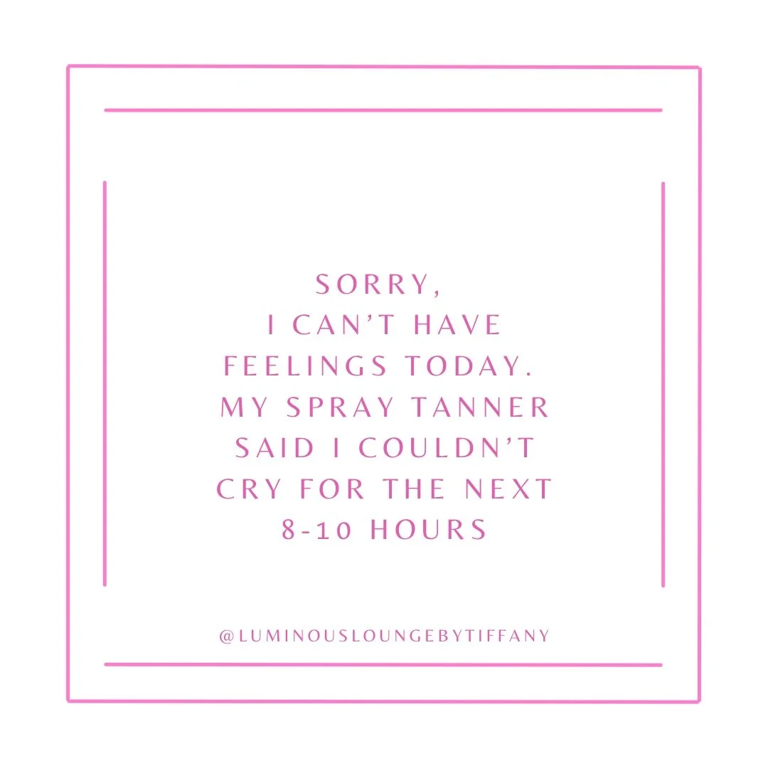 Emotionally booked &amp; bronzed 🤍
My only commitment for the next 8&ndash;10 hours is this glow.
.
.
.
.
#spraytan #tan #clermontfl #orlandofl #tanning