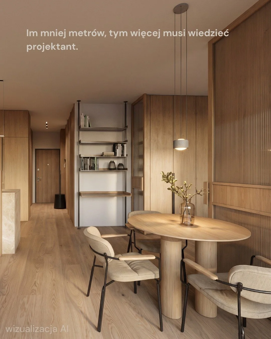 Mało metr&oacute;w, dużo decyzji. Każdy centymetr przeszedł przez mapę potrzeb, zanim trafił na rzut.

#architektwnetrz #projektwnetrz #architekturapewnosci #poznan #wnetrzaprywatne #inde_projekt