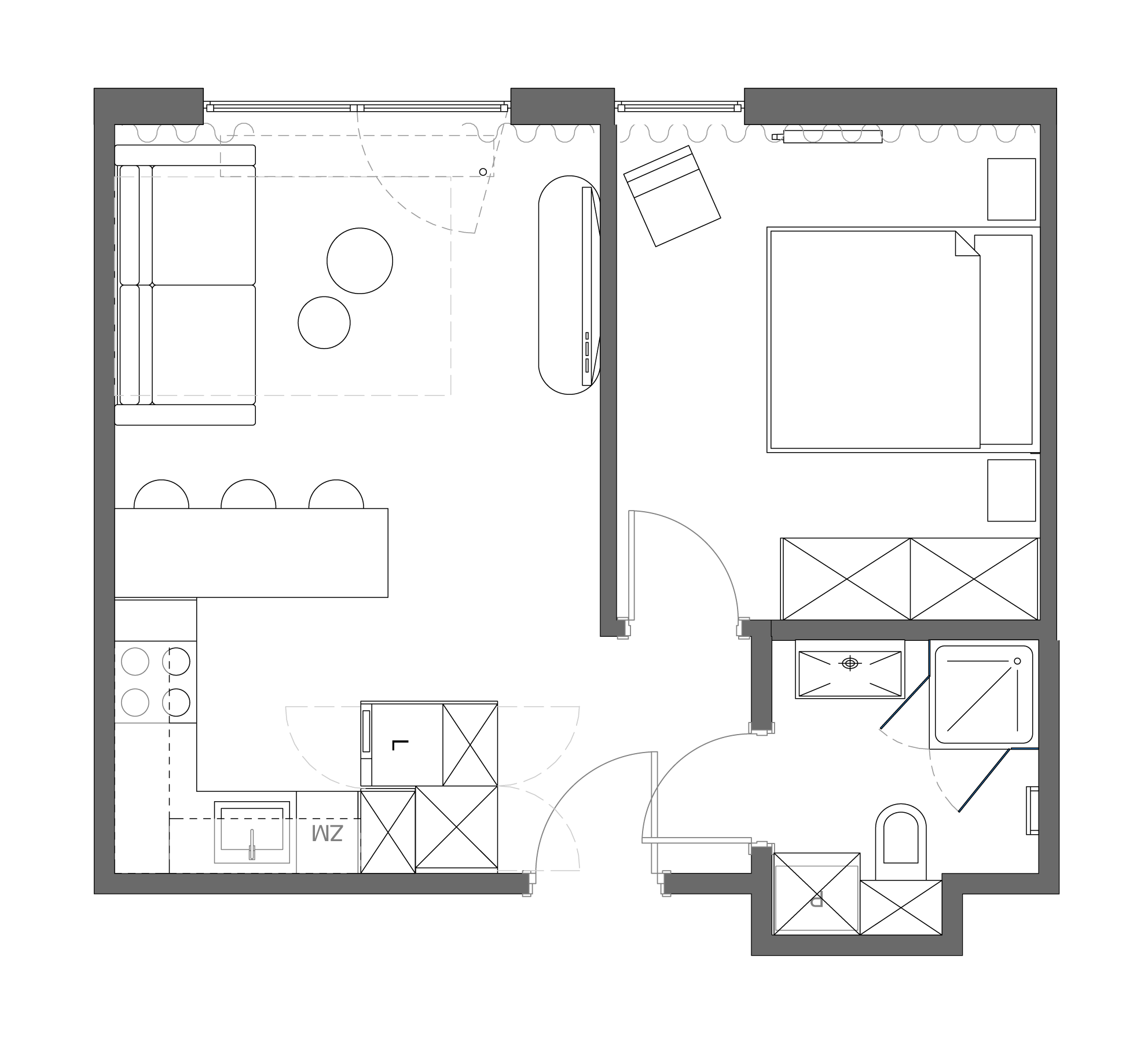 Nowoczesne wnętrze w kolorach ziemi