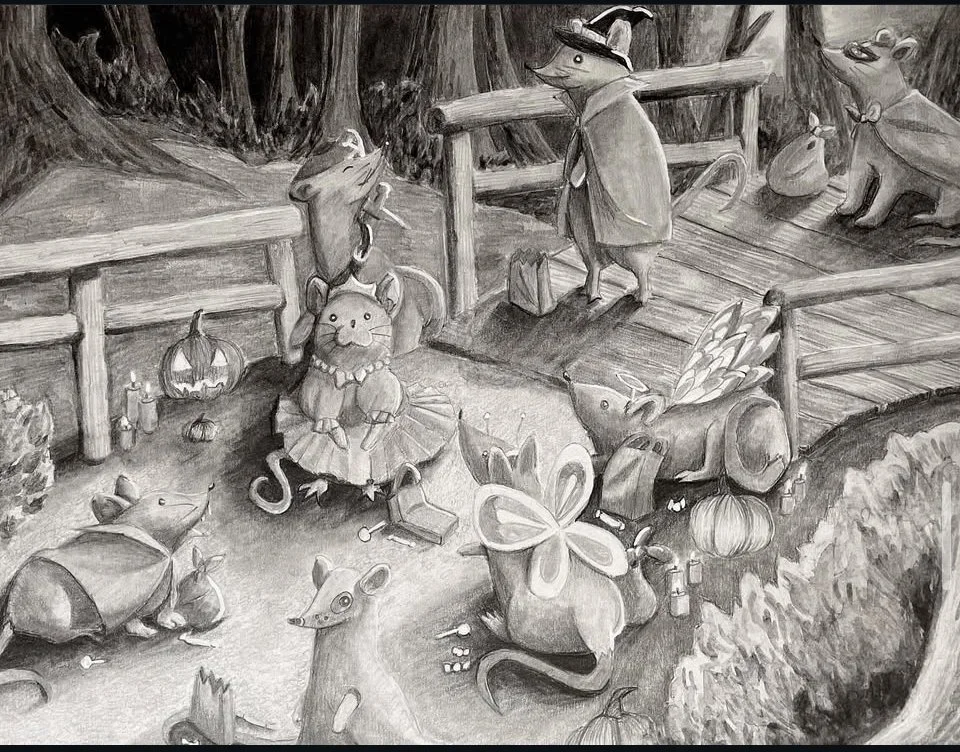 Trick or Treat; Graphite 