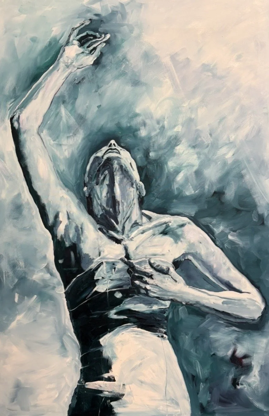 Devine Upper Reaches. 
Oil on canvas 59 x 39 1/4 in., 2026