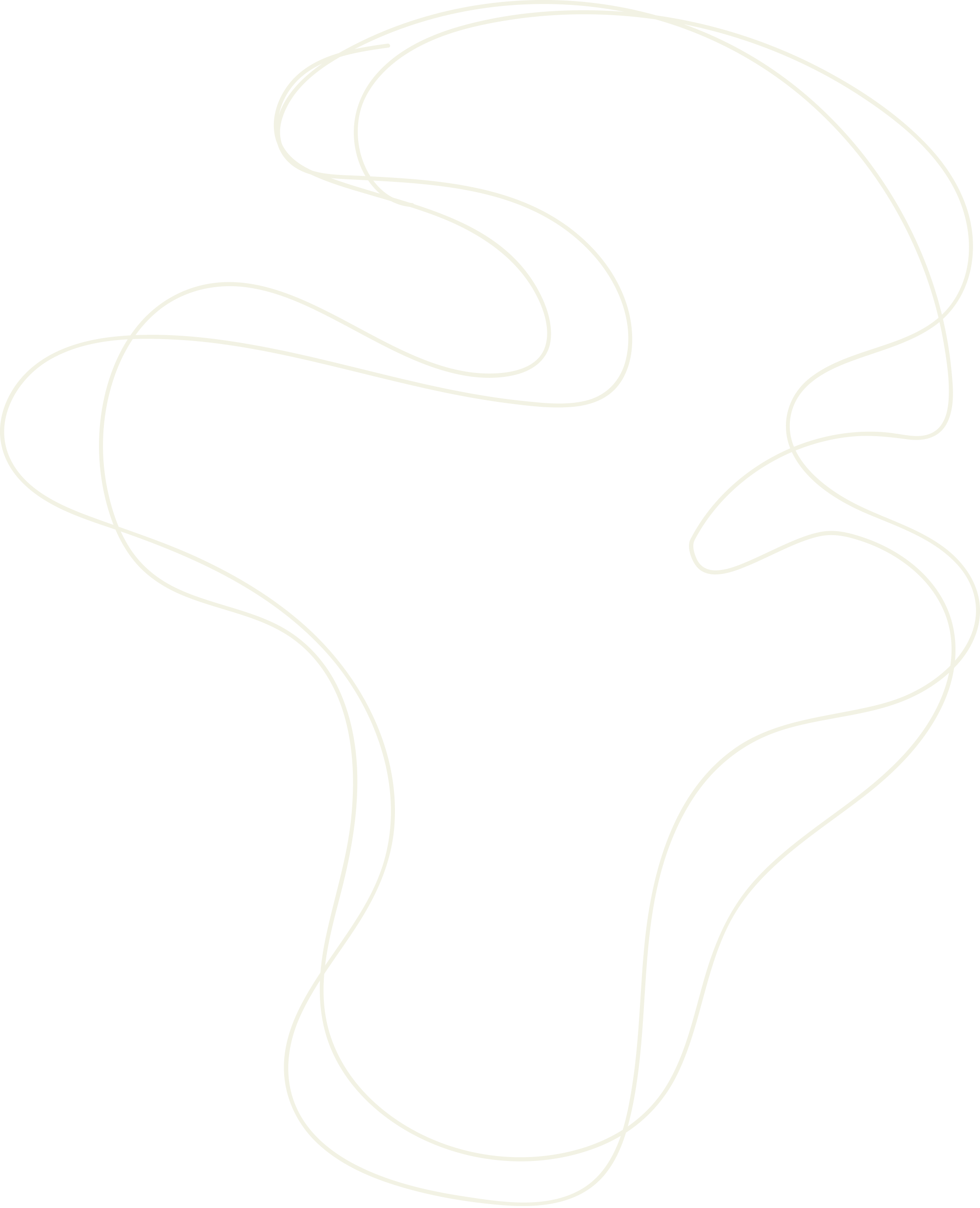 Transparent background with curvy, flowing white lines crossing through and around it, depicting the outline of Ronay Island