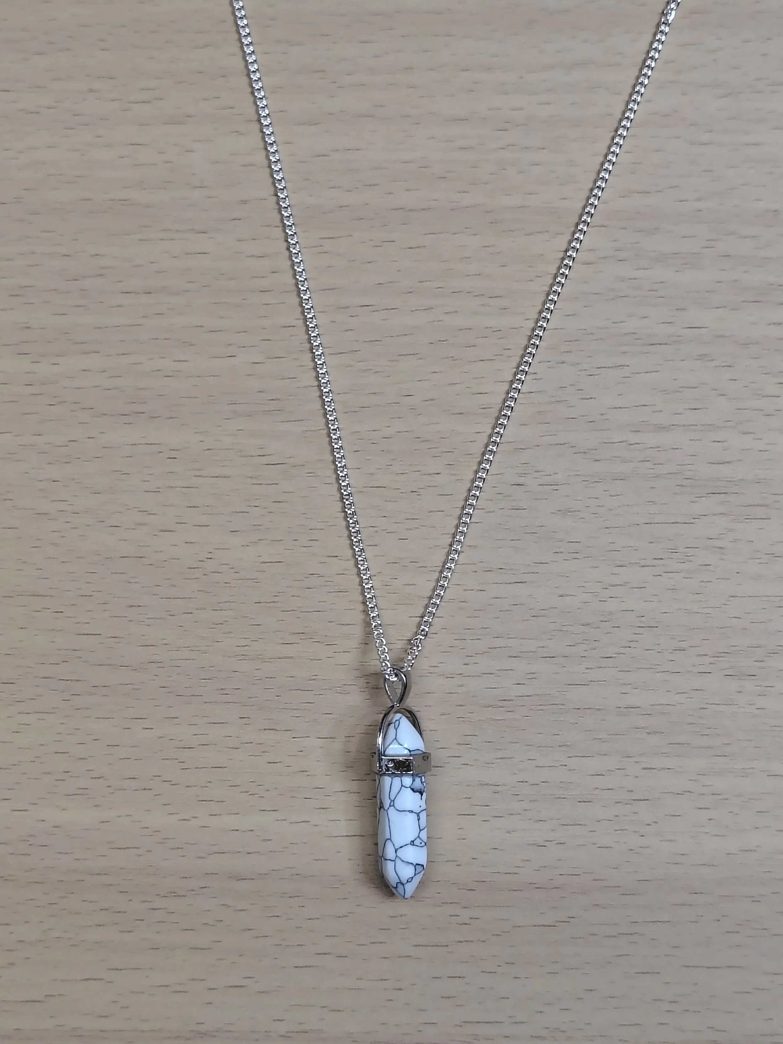 White Howlite Necklace