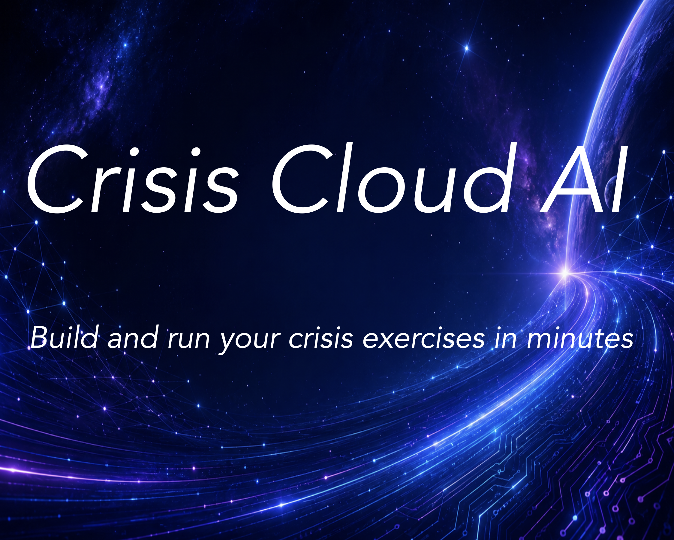 Crisis Cloud spalsh screen