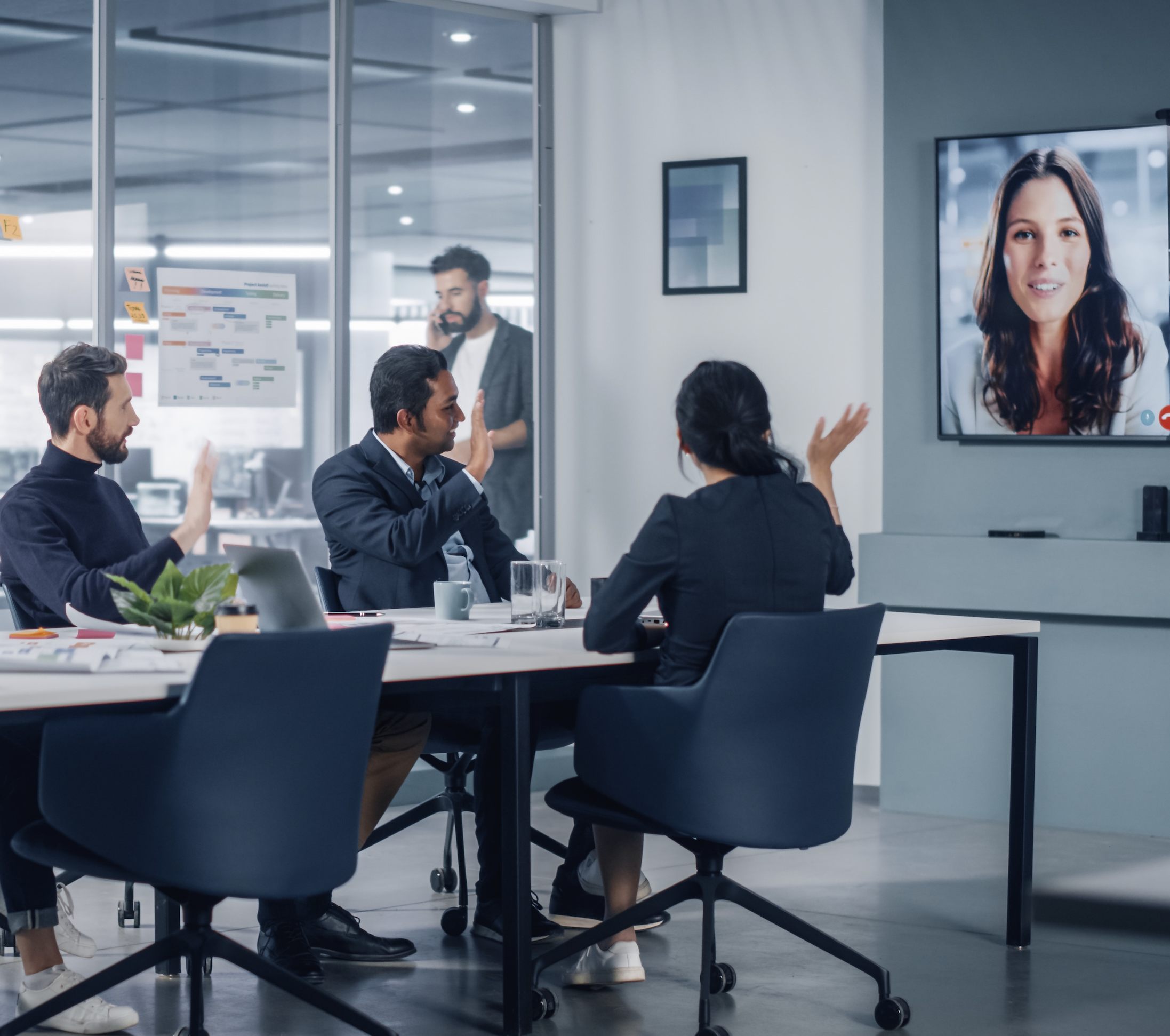 Online meeting image