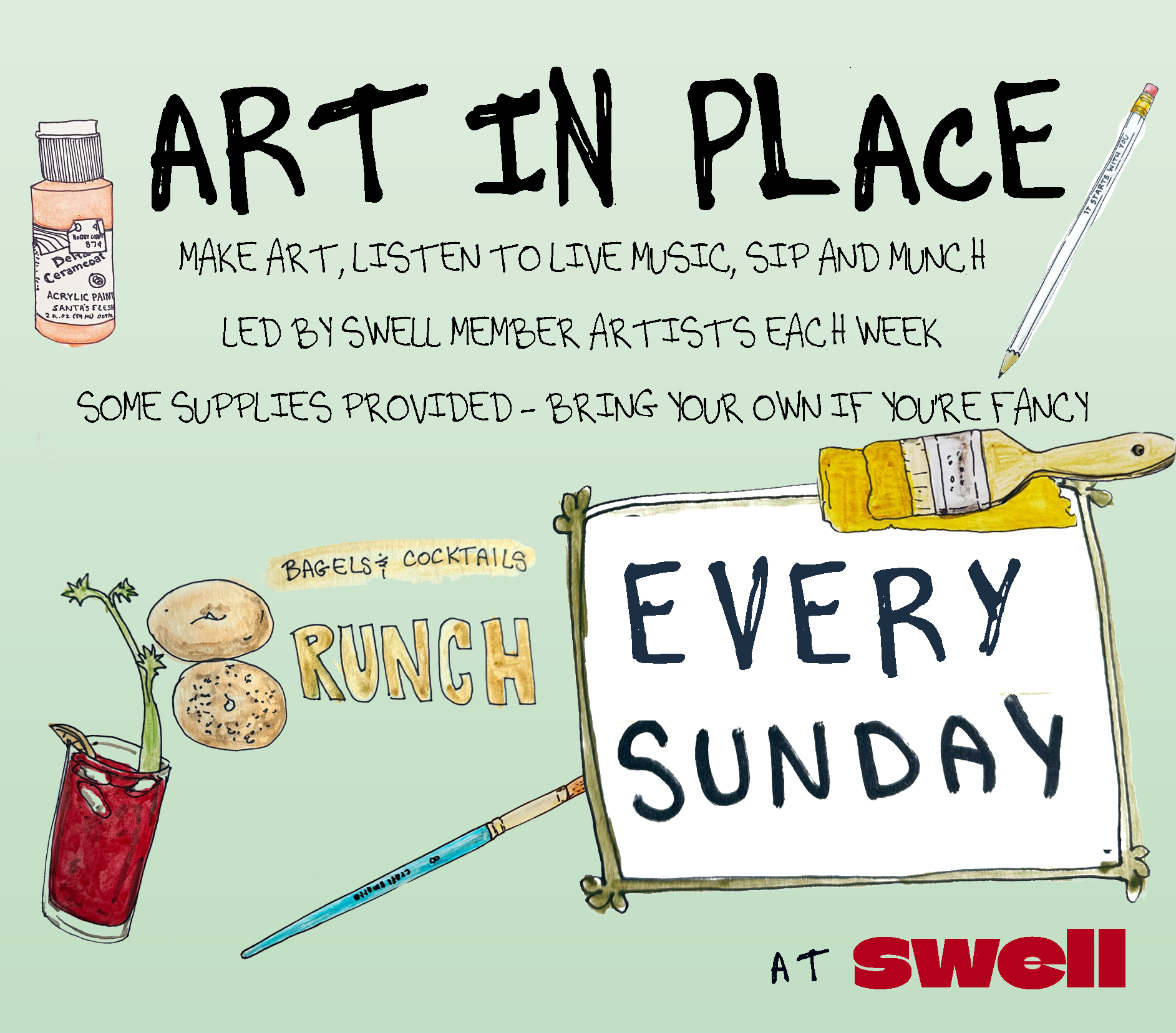 ART IN PLACE: Sunday Brunch &amp; Make With Music