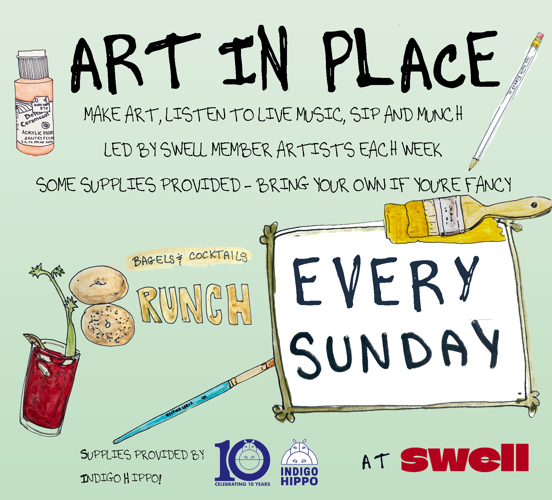 ART IN PLACE: Sunday Brunch &amp; Make With Music 