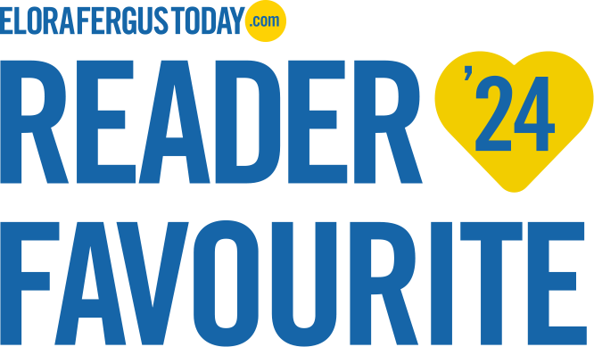 Logo for Florafergustoday.com featuring the words 'Reader's Favourite 24' in blue text, with a yellow heart shape surrounding the number 24.