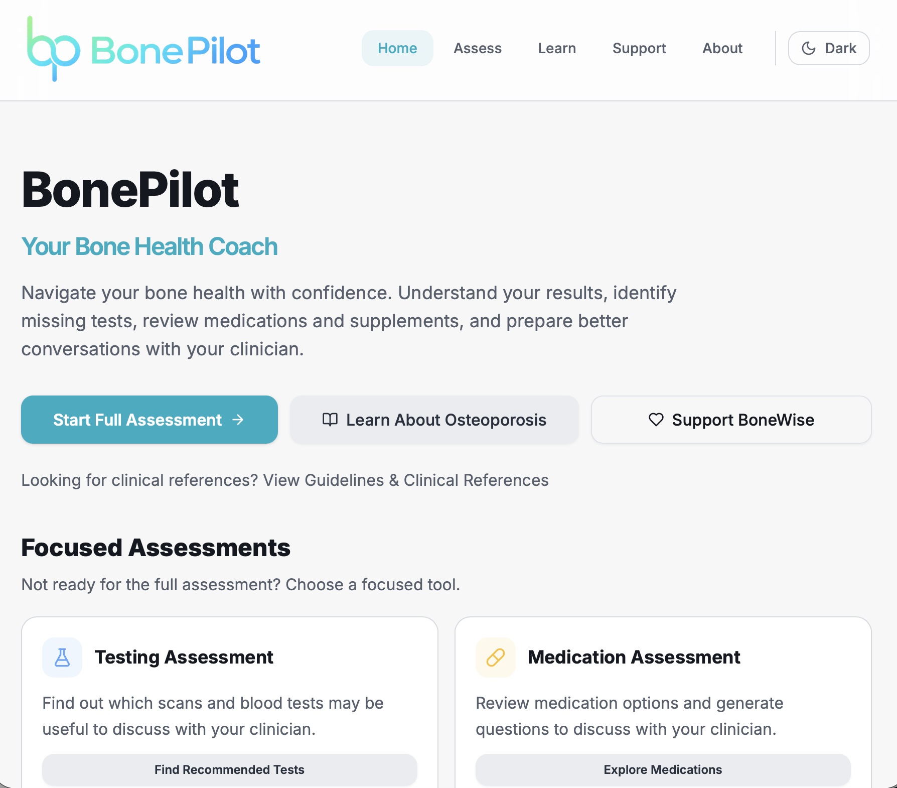 Introducing BonePilot: Why I Built a Bone Health Assessment Platform