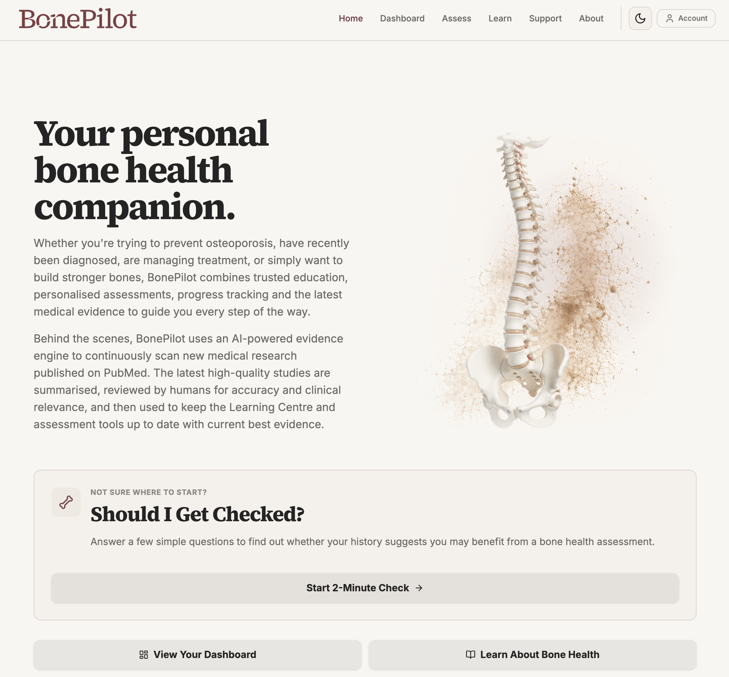 Introducing BonePilot: Why I Built a Bone Health Assessment Platform