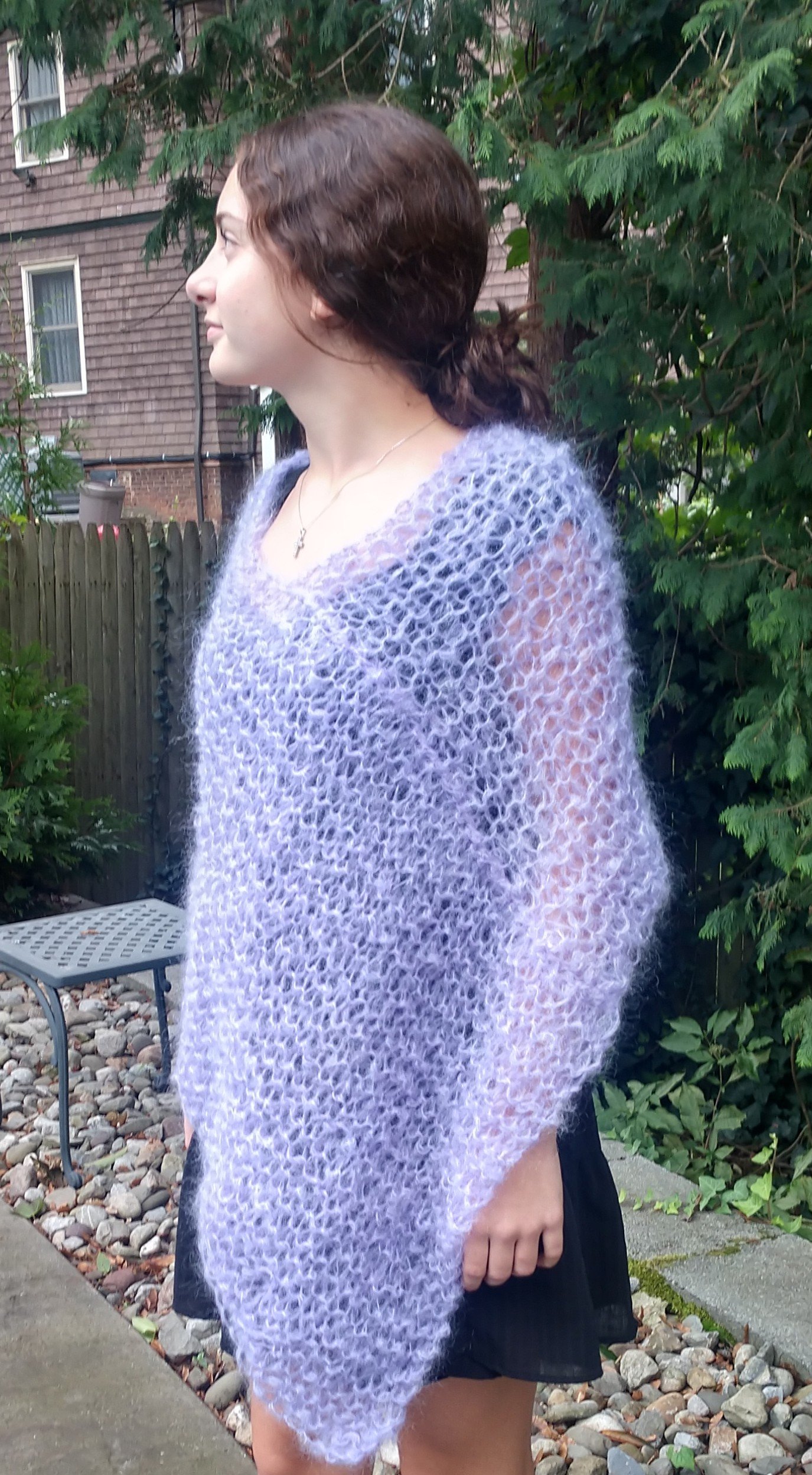 Lavender Poncho