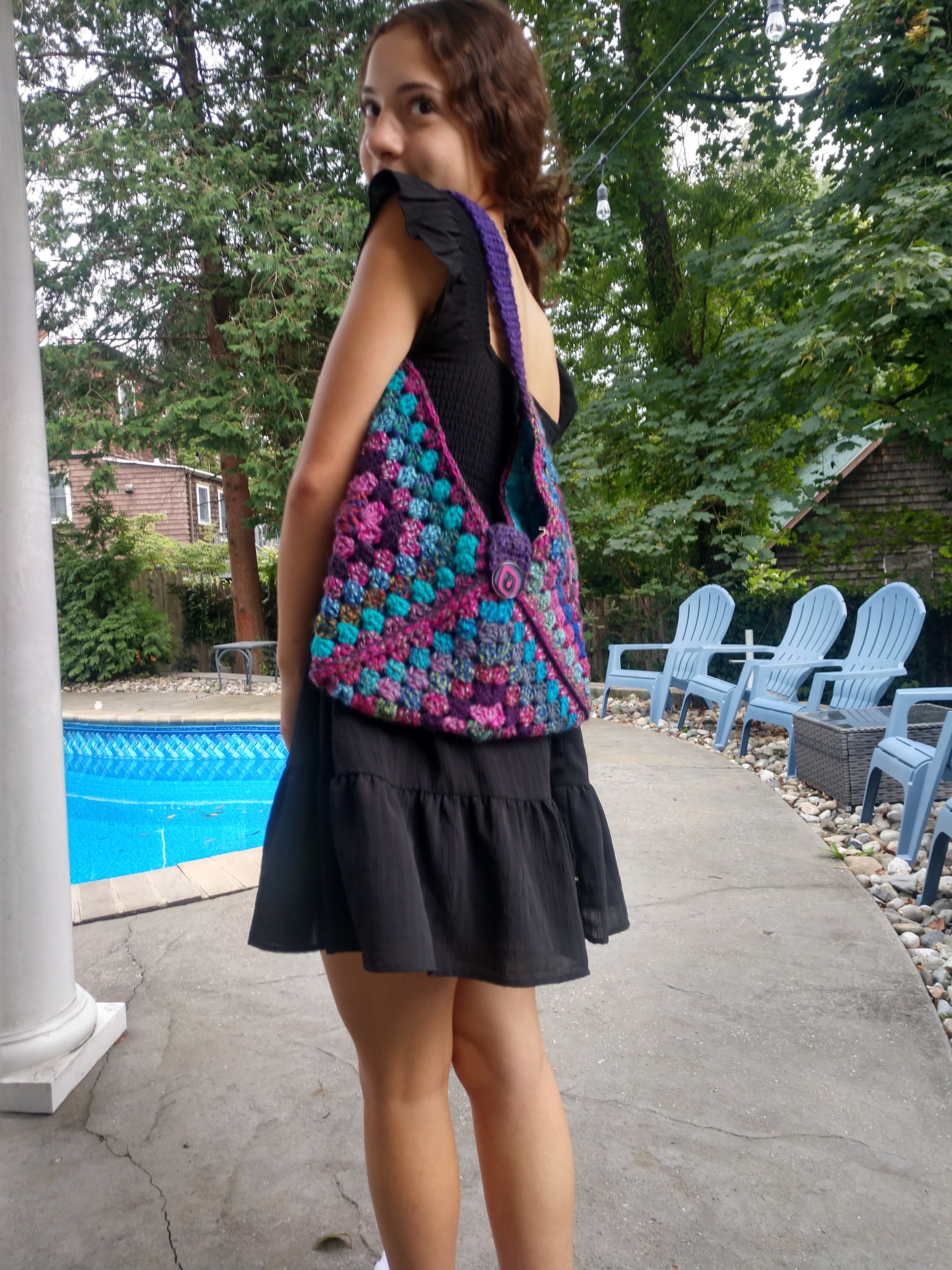 Handmade Purse - Granny Squares