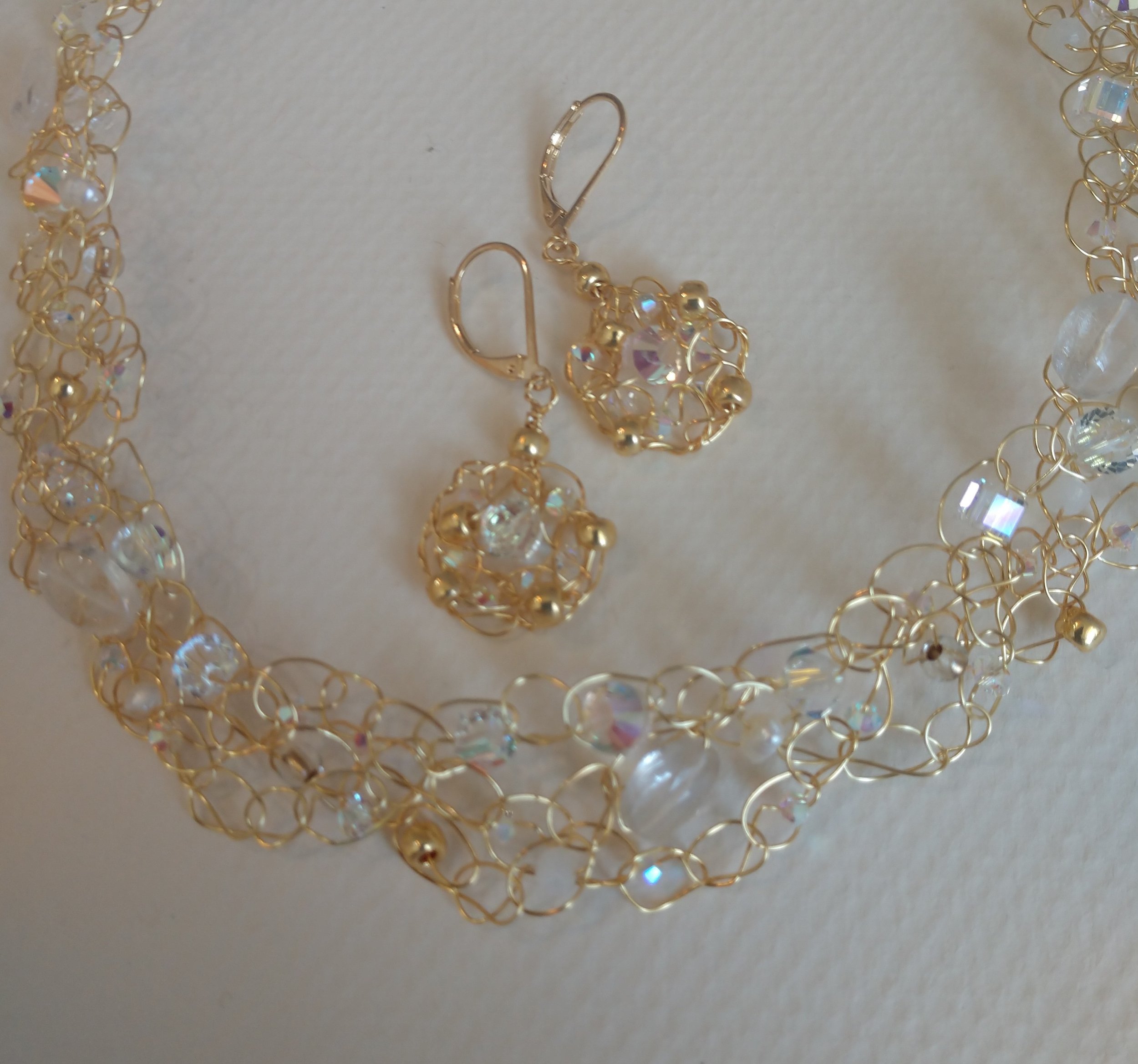 Crocheted Necklace Set
