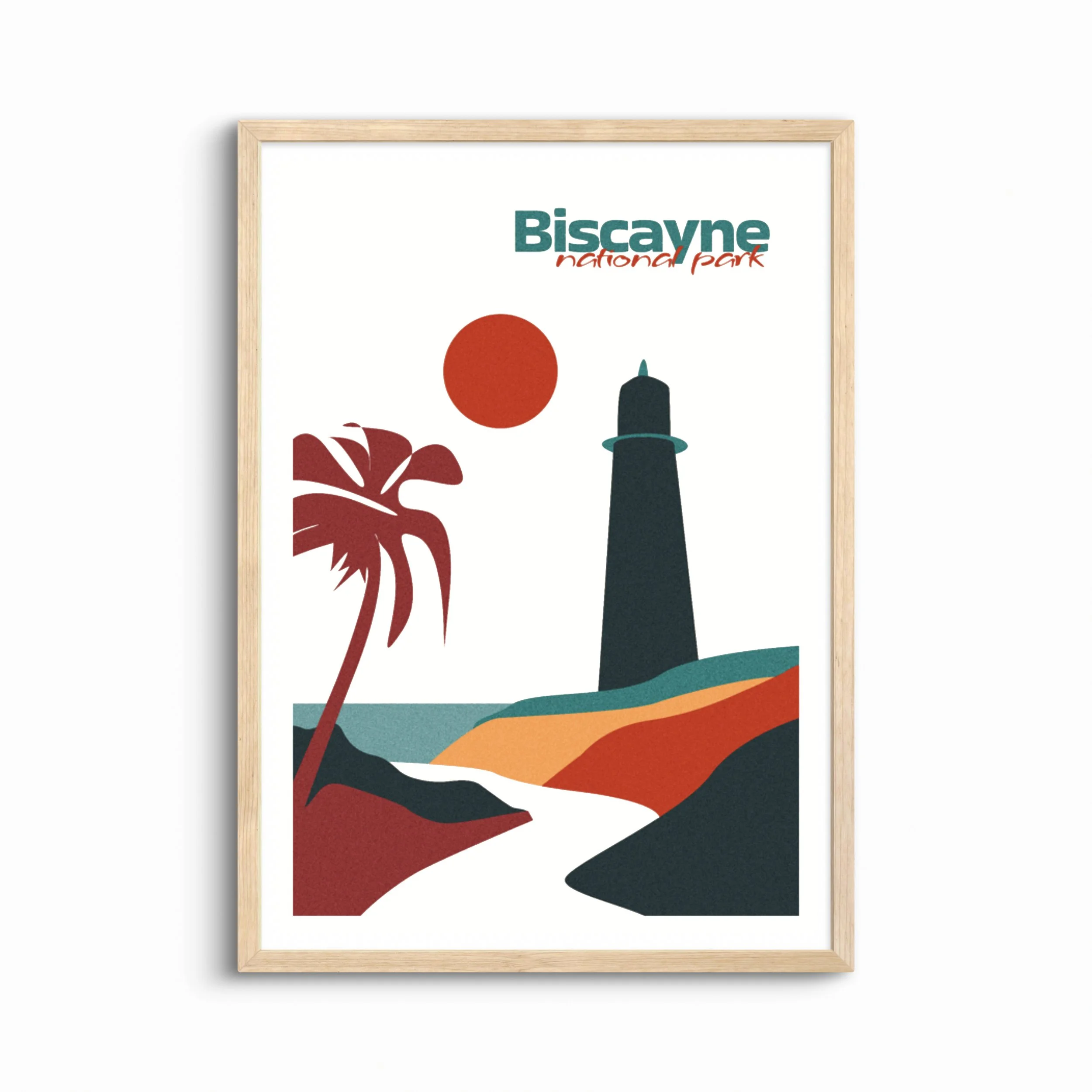 Biscayne National Park Poster — Boho Wall Art